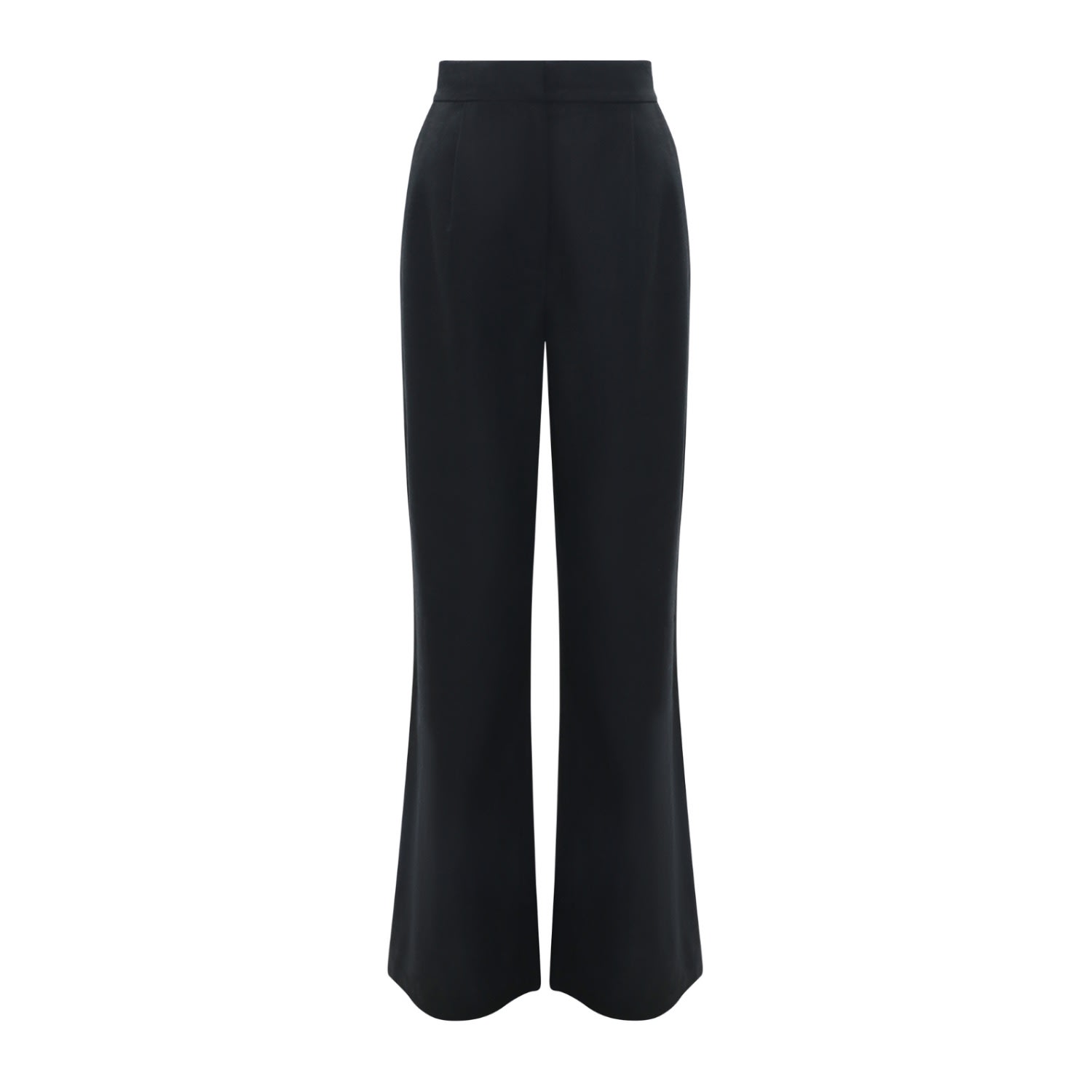 Women’s Extra Tall Black Linen Trousers - Straight, High-Waisted & Adjustable Small Kk