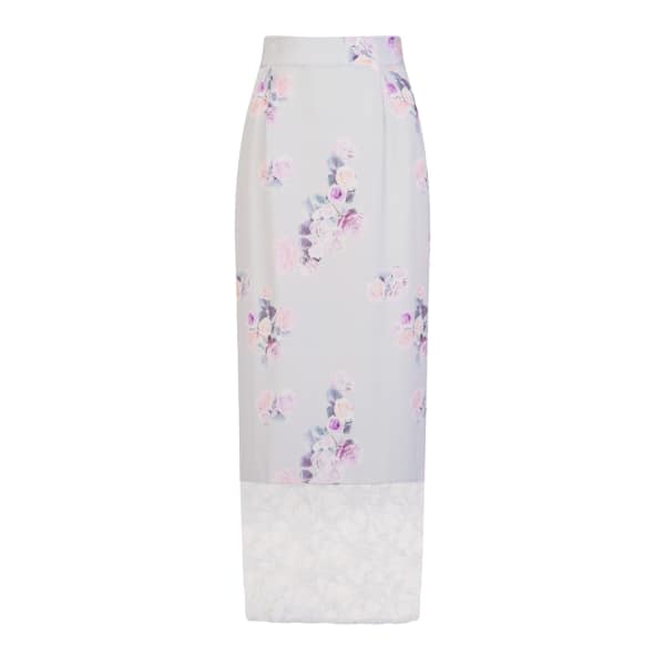 Sophie Cameron Davies Rose Silk Maxi Skirt