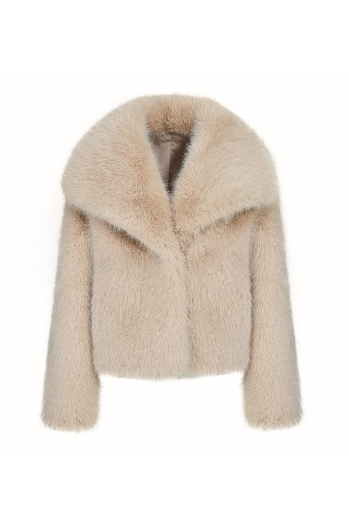 Women's Neutrals Whistler Faux Fur Jacket Natural | Extra Small | Hortons England