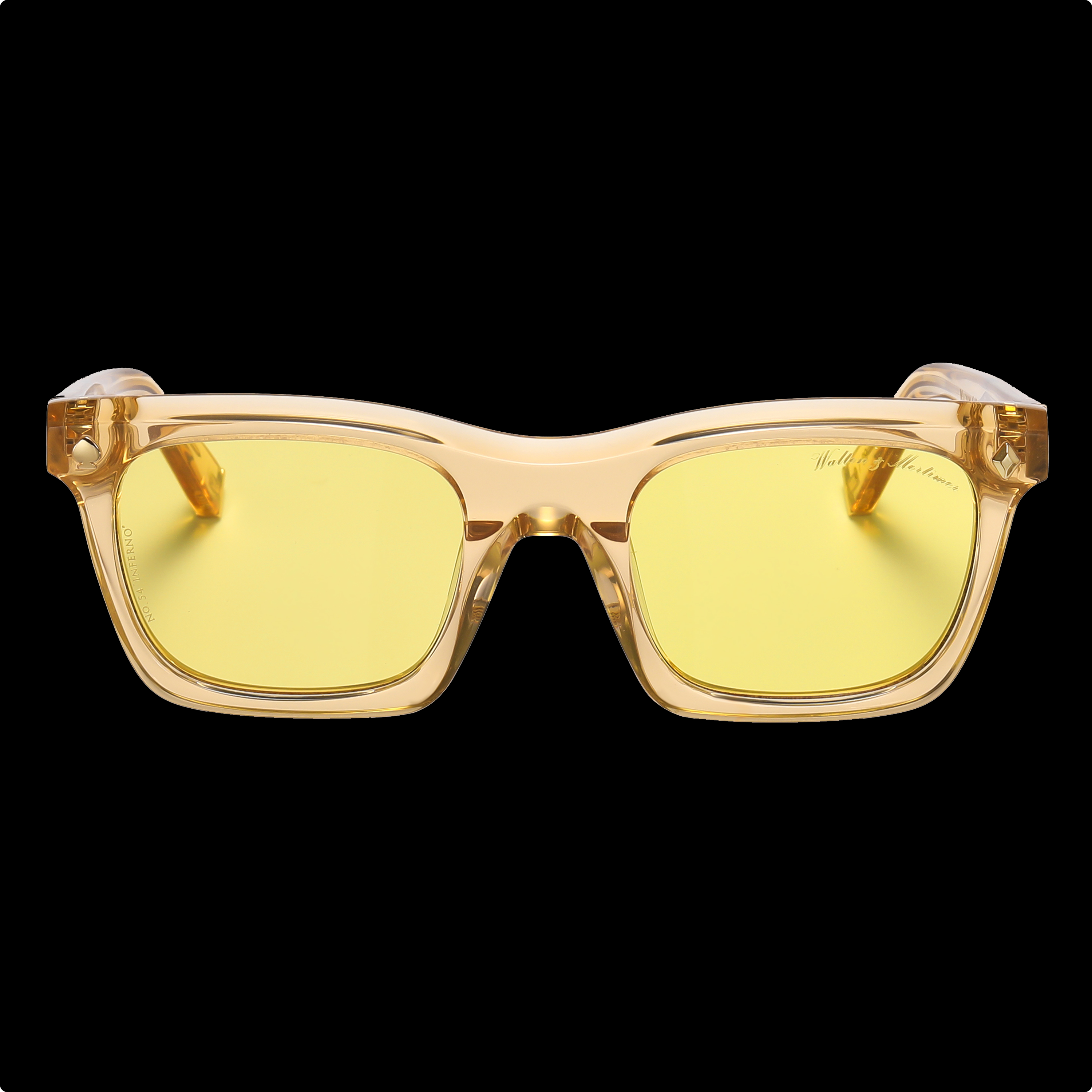 Walton & Mortimer Inferno Champagne Shimmer Sunglasses | Walton