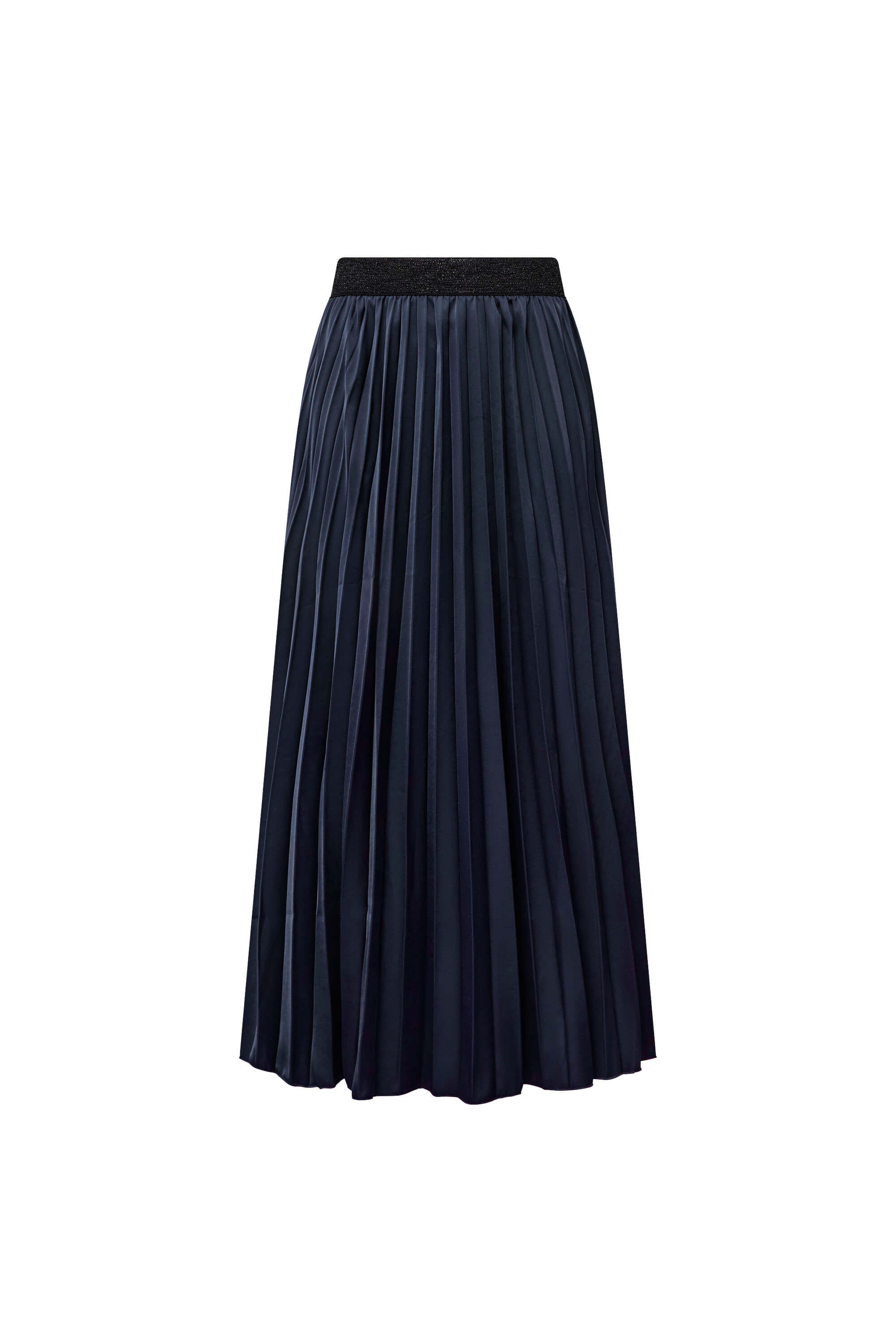 James Lakeland Women's Blue Navy Pleated Maxi Skirt In Blue