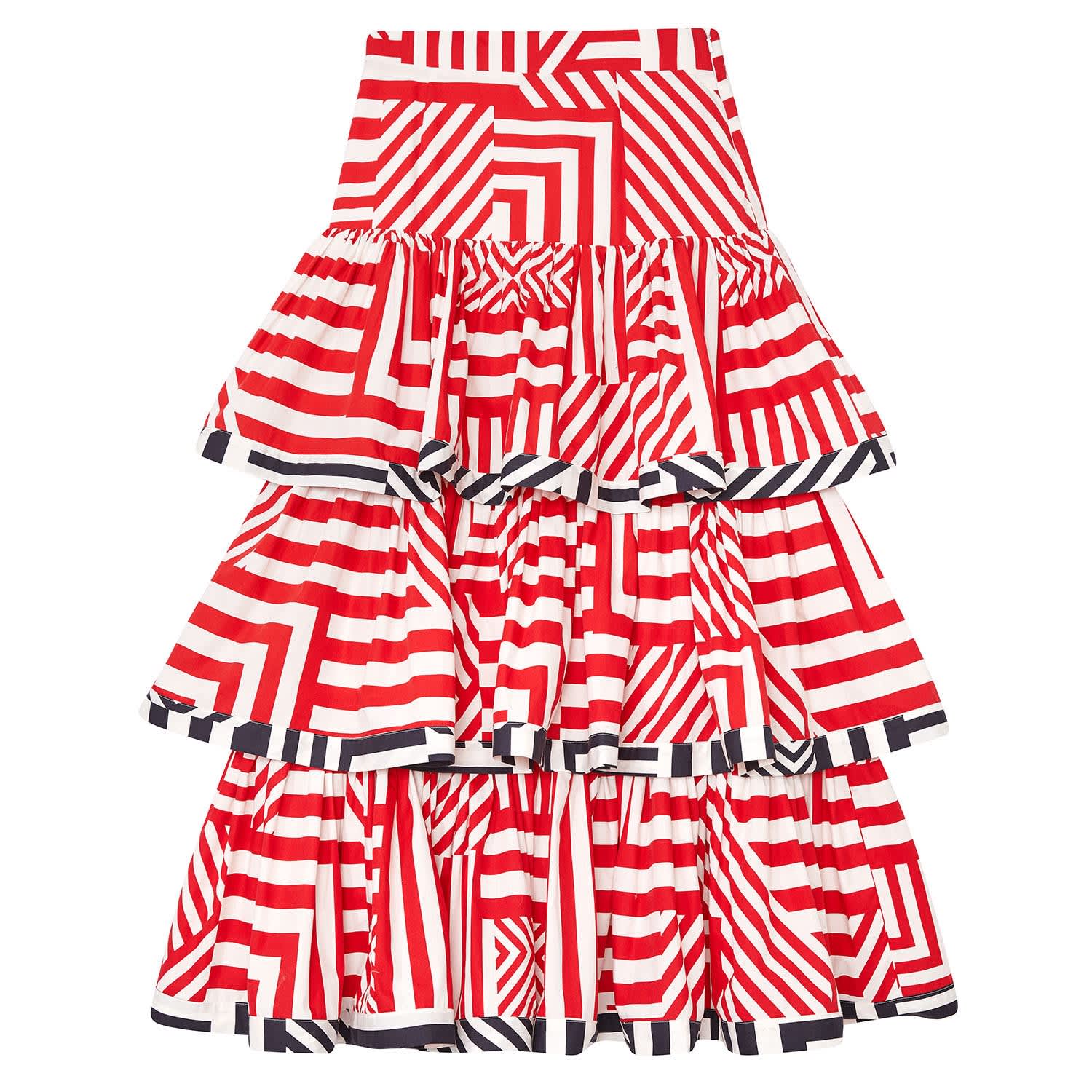 poplin maxi skirt