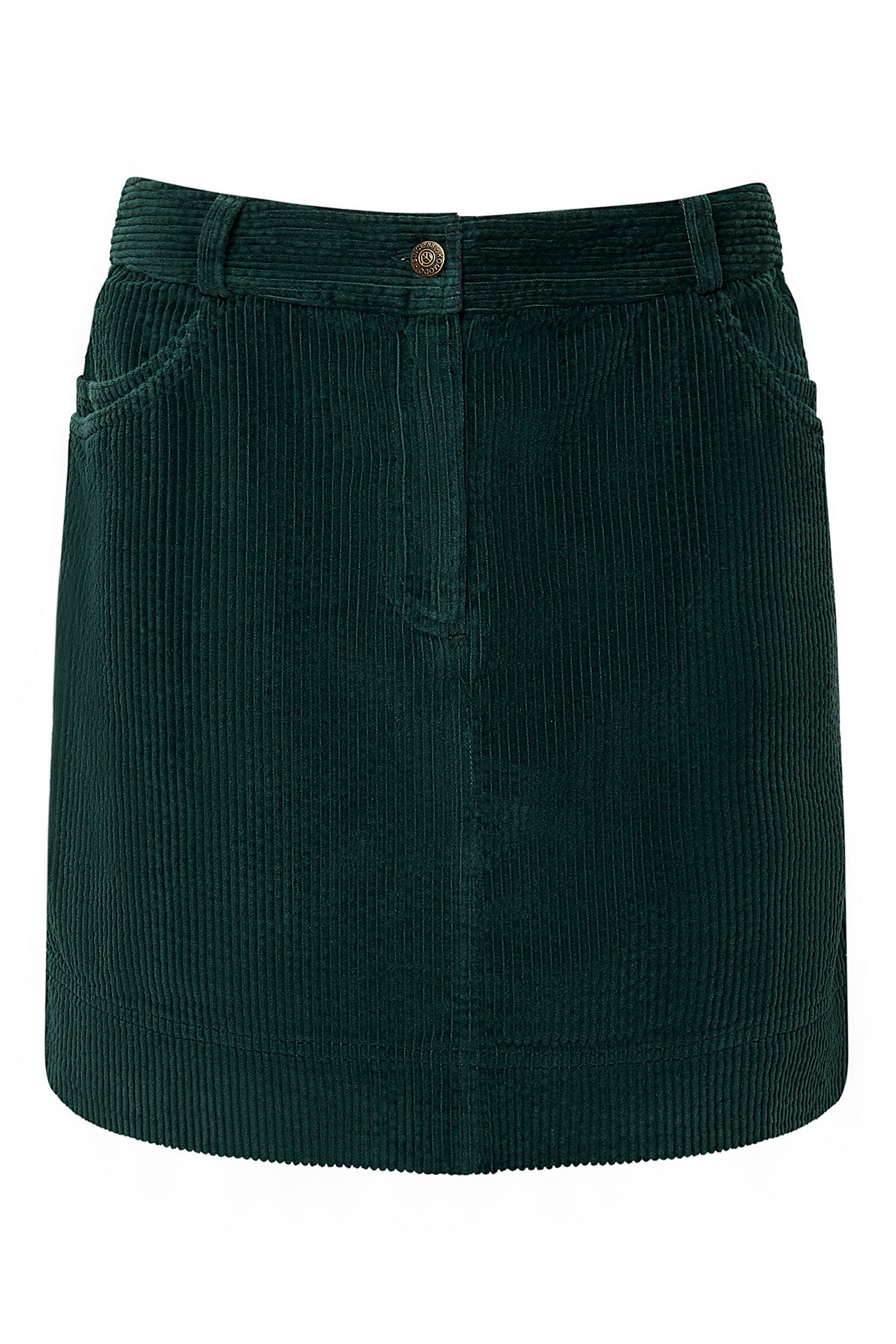 Women’s Green Leoni - Organic Cotton Cord Miniskirt Soft Ivy Medium Komodo