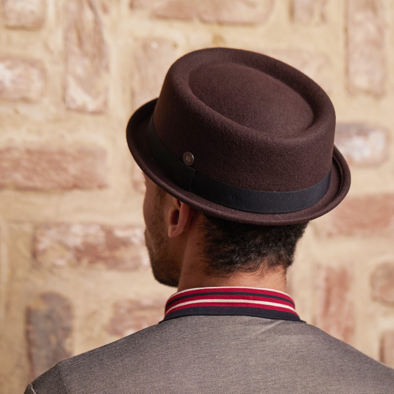 Jack Brown Felt Skimpy Brim Short Brim Rude Boy Mod Style Porkpie