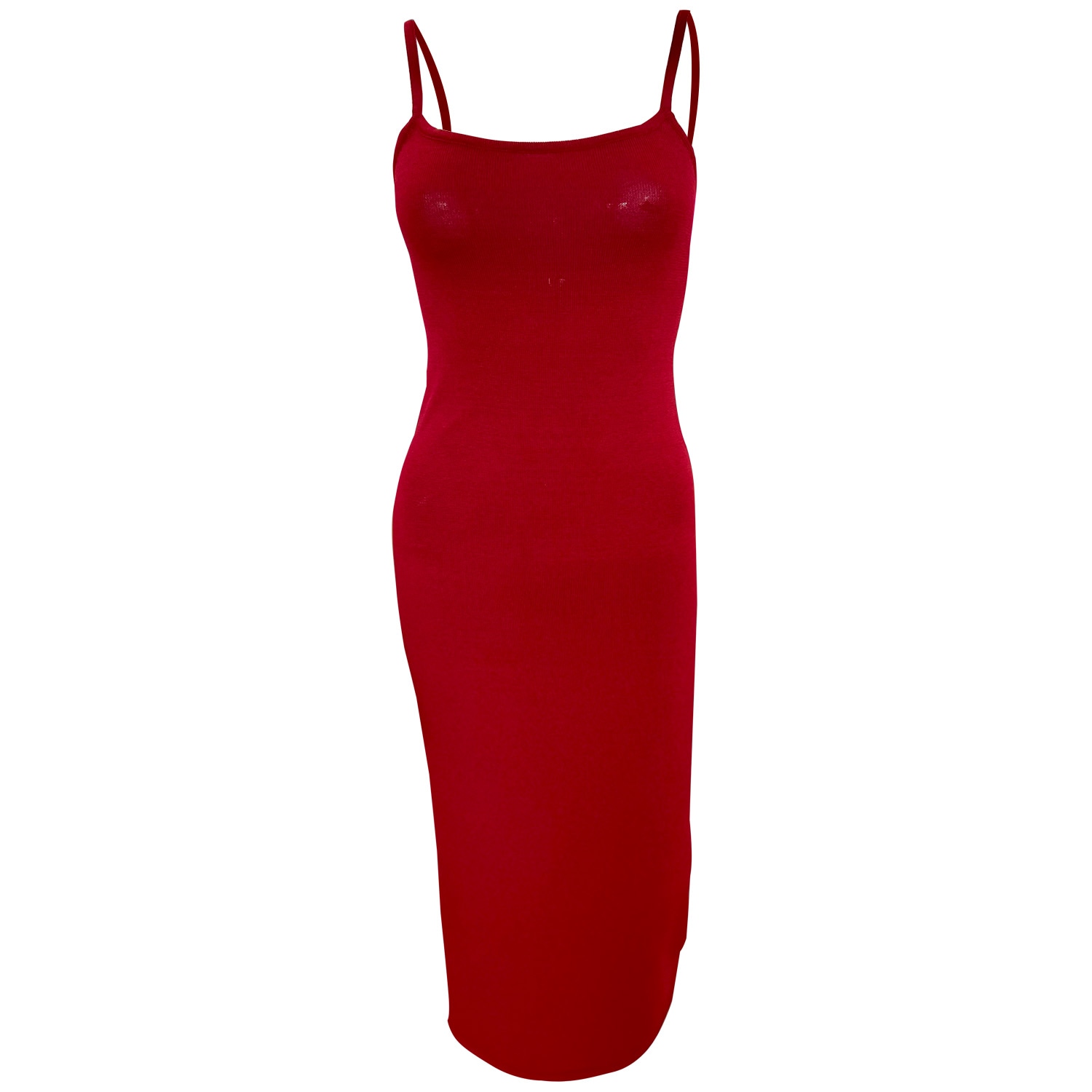 25 Union Red Women Soft Lounge Viscose Dress Solo In Red