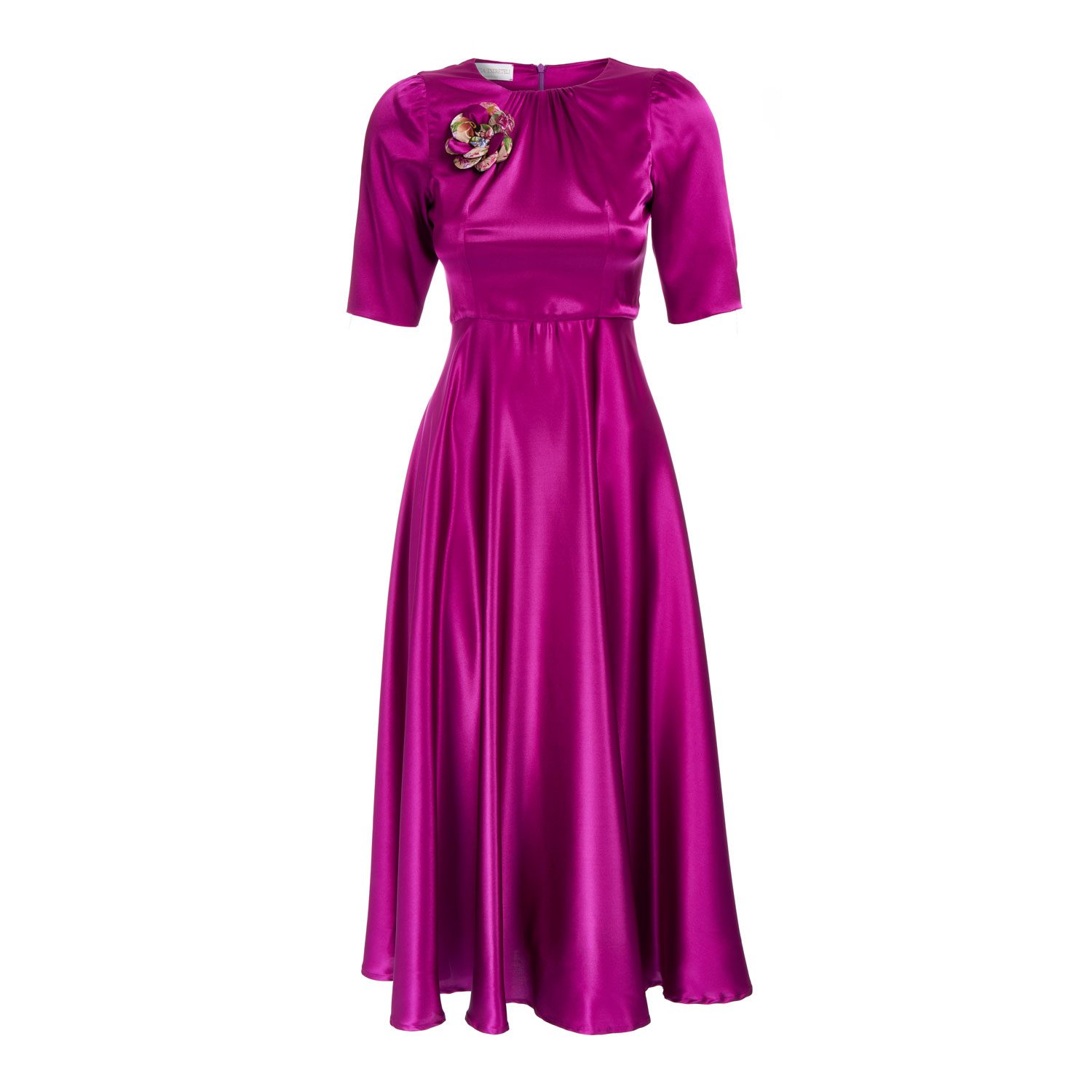 Shop Sofia Tsereteli Women's Pink / Purple Silk Satin Gown In Pink/purple