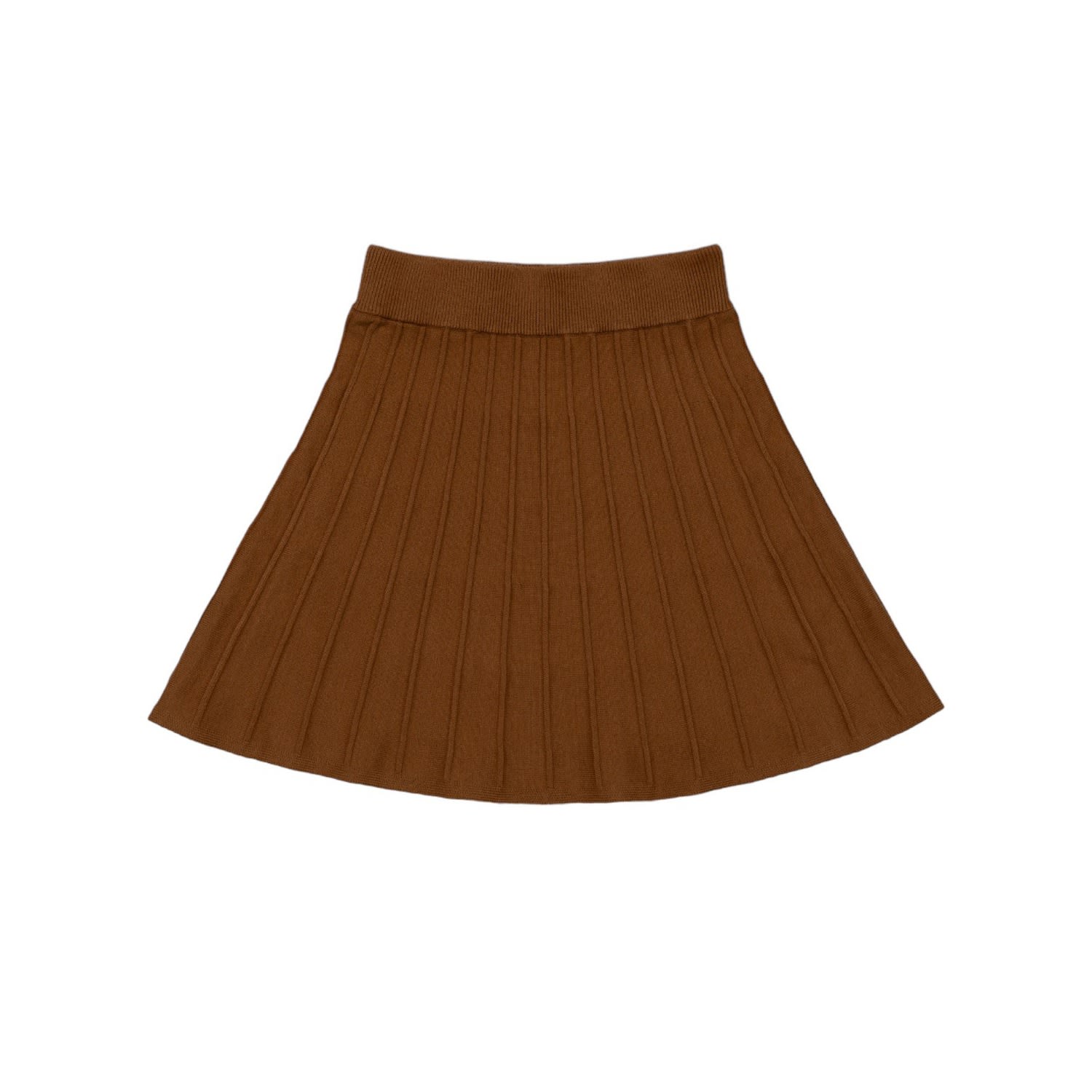 Womens Pleated Skirt Brown Extra Small Balou