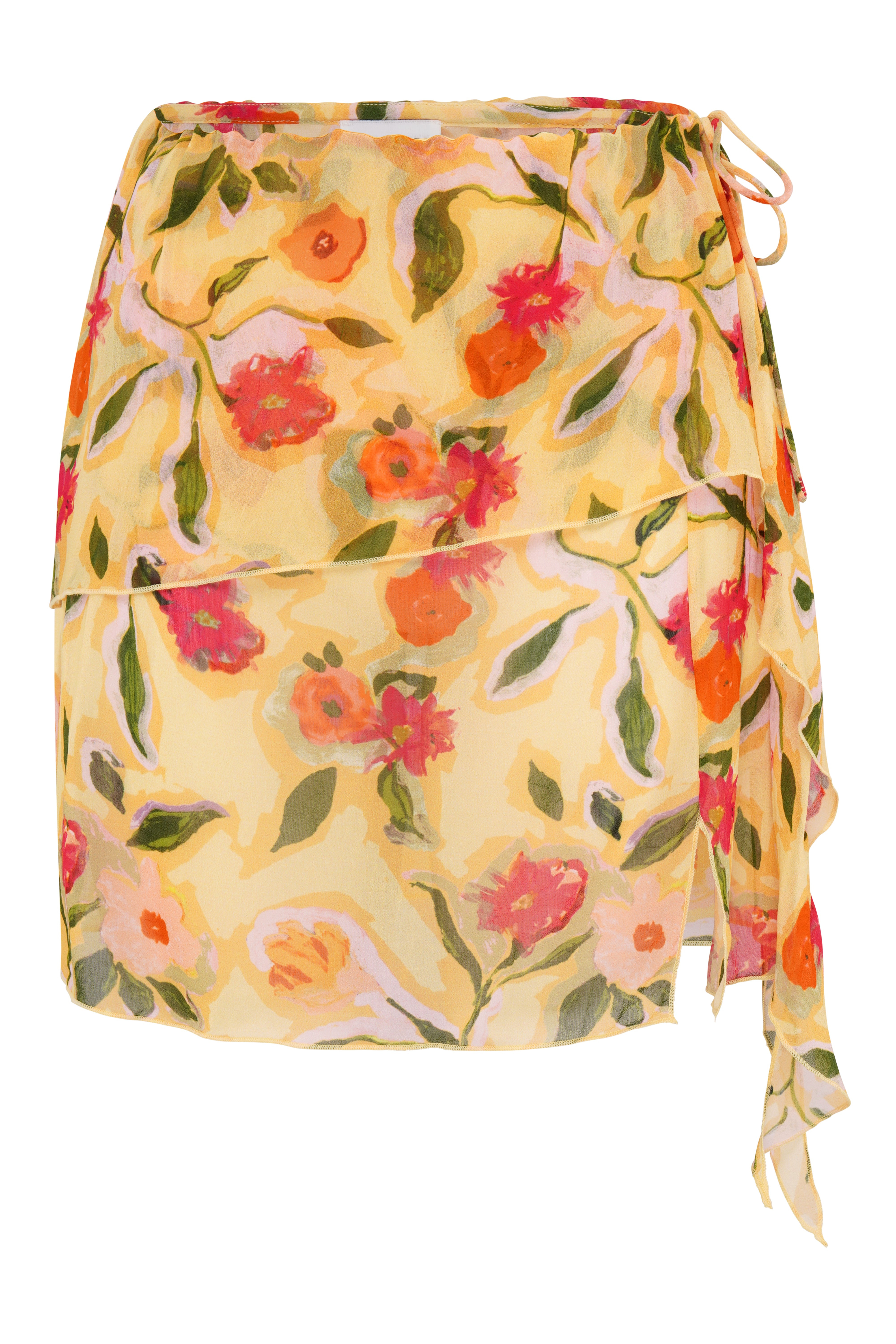Wild Lovers London Women's Yellow / Orange Studio 54 Skirt In Yellow/orange