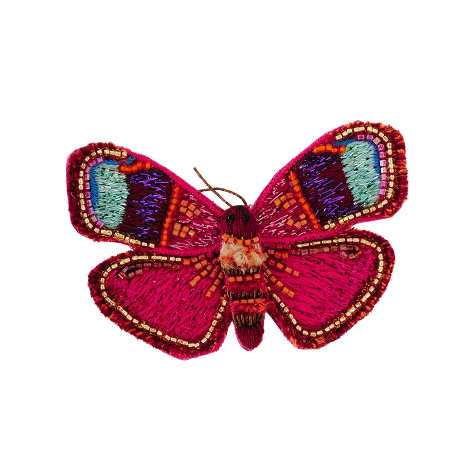 Women’s Pink / Purple Monique Butterfly Brooch Mignonne Gavigan