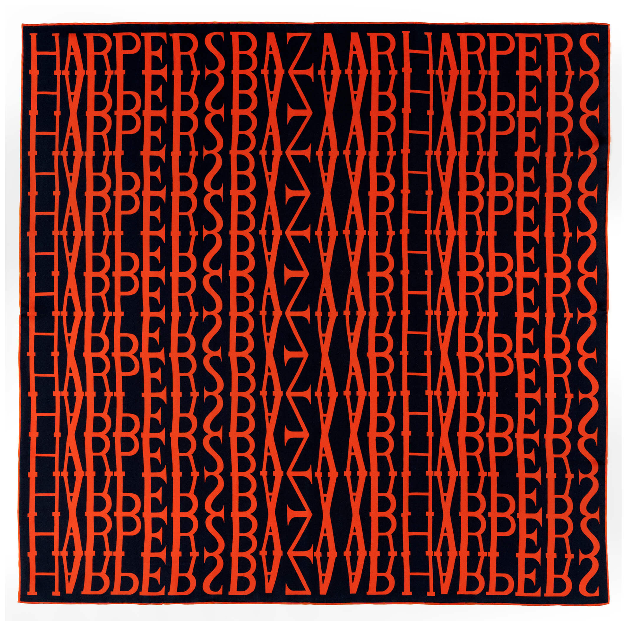 Richard Allan London Women's Orange / Blue Harper's Bazaar Limited Edition Silk Scarf In Multi