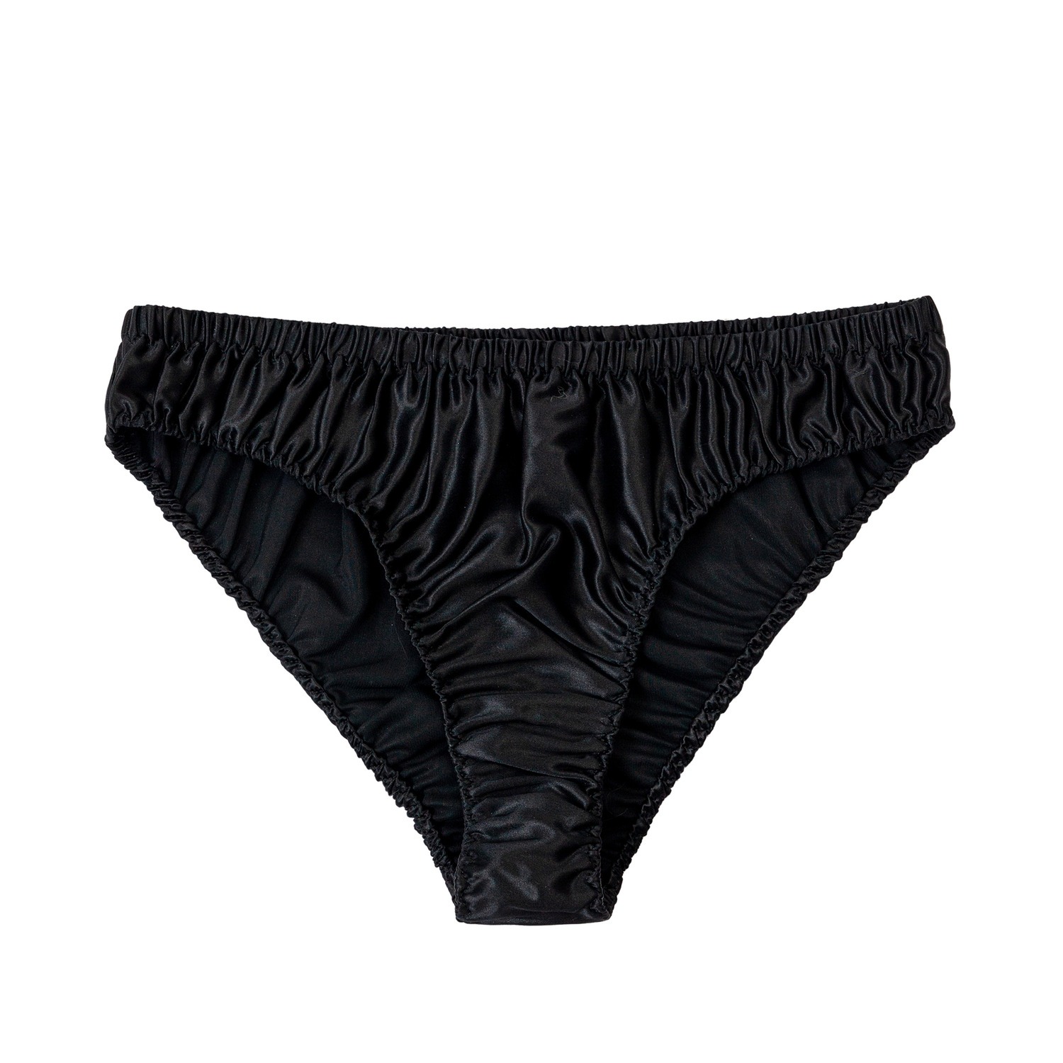 Silk Briefs Poppy Black by TEYA