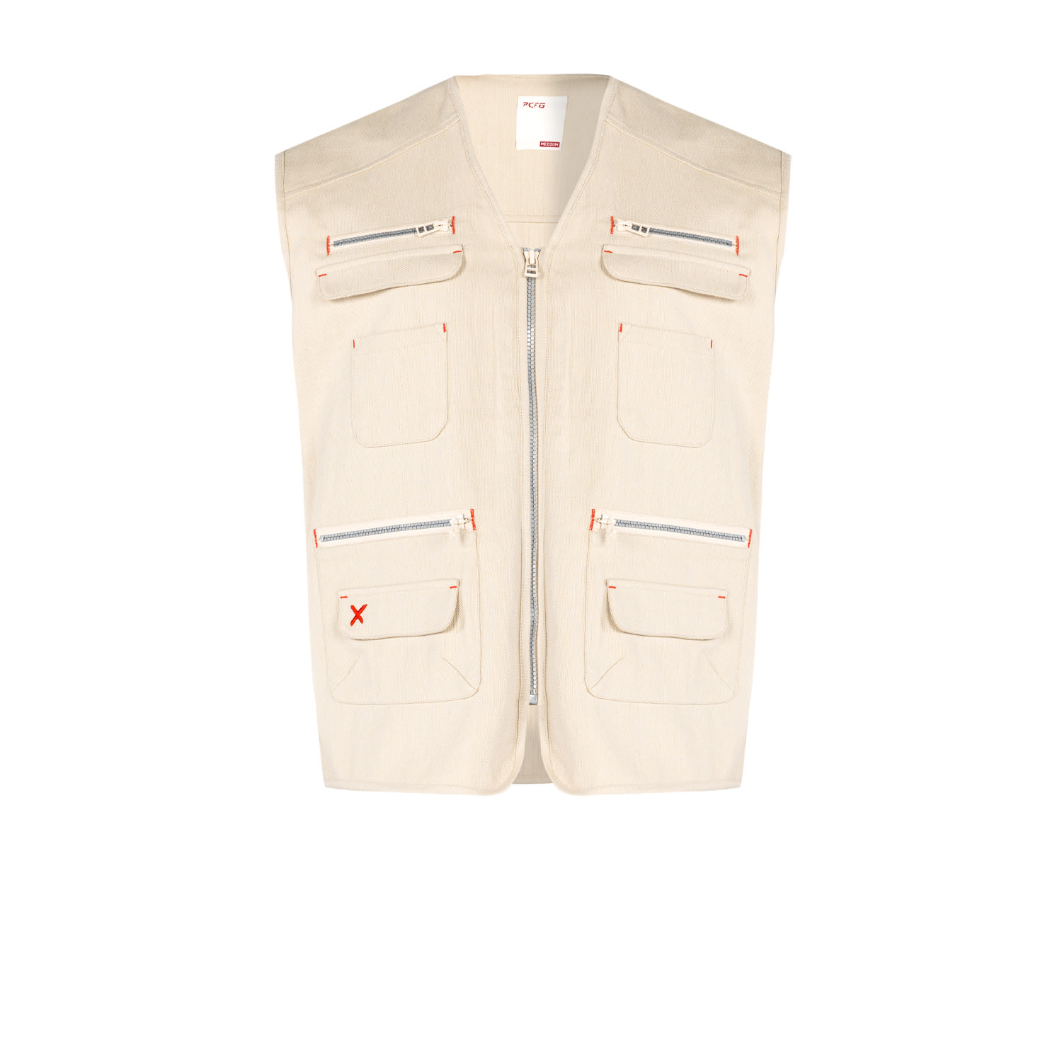 Pcfg Men's Neutrals Free Heaven Vest With Pocket - Fog