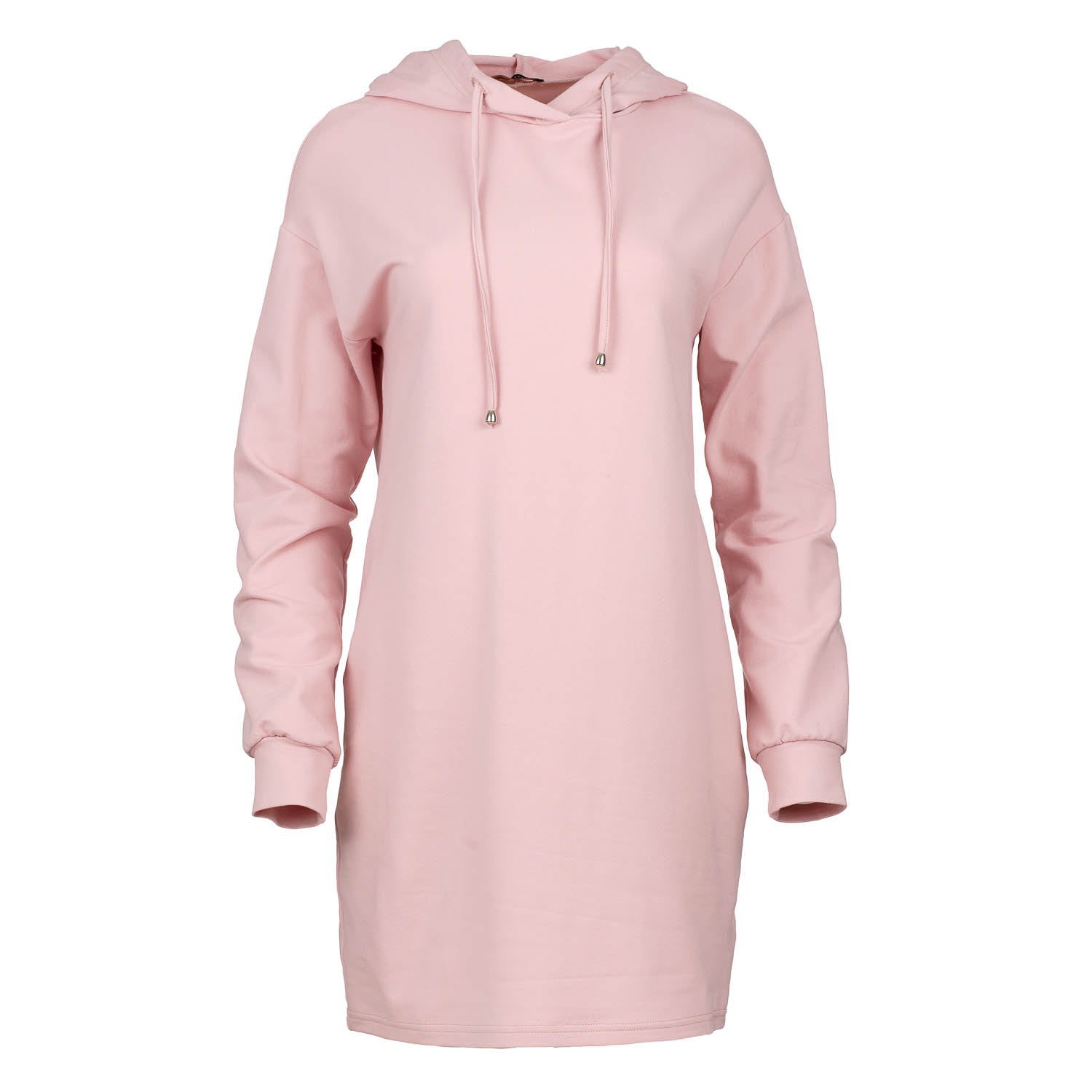 Women’s Rose Gold Pink Hooded Mini Dress Large Conquista