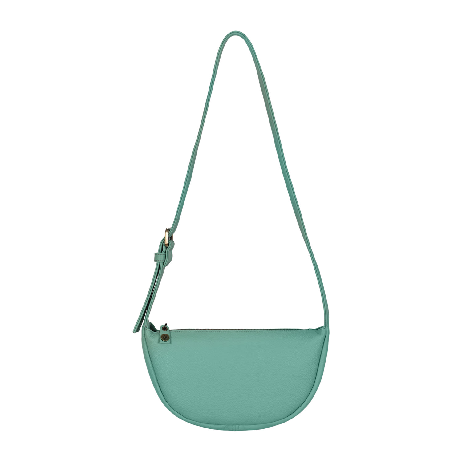 Owen Barry Women's Blue Leather Shoulder Bag Aqua Dominic In Blue