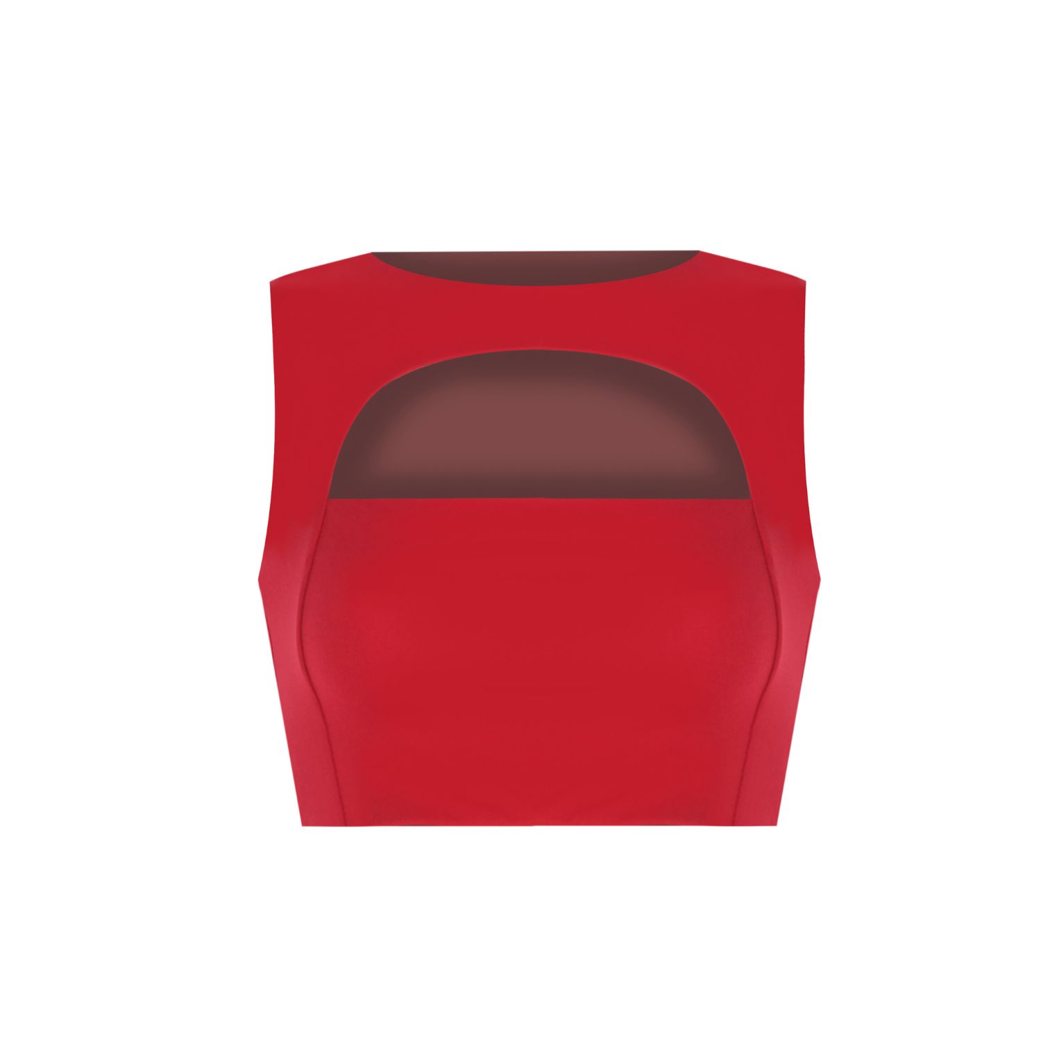 Women's Cut Out Bra Top - Fire Red - Ltd Edition | Small | Yorstruly