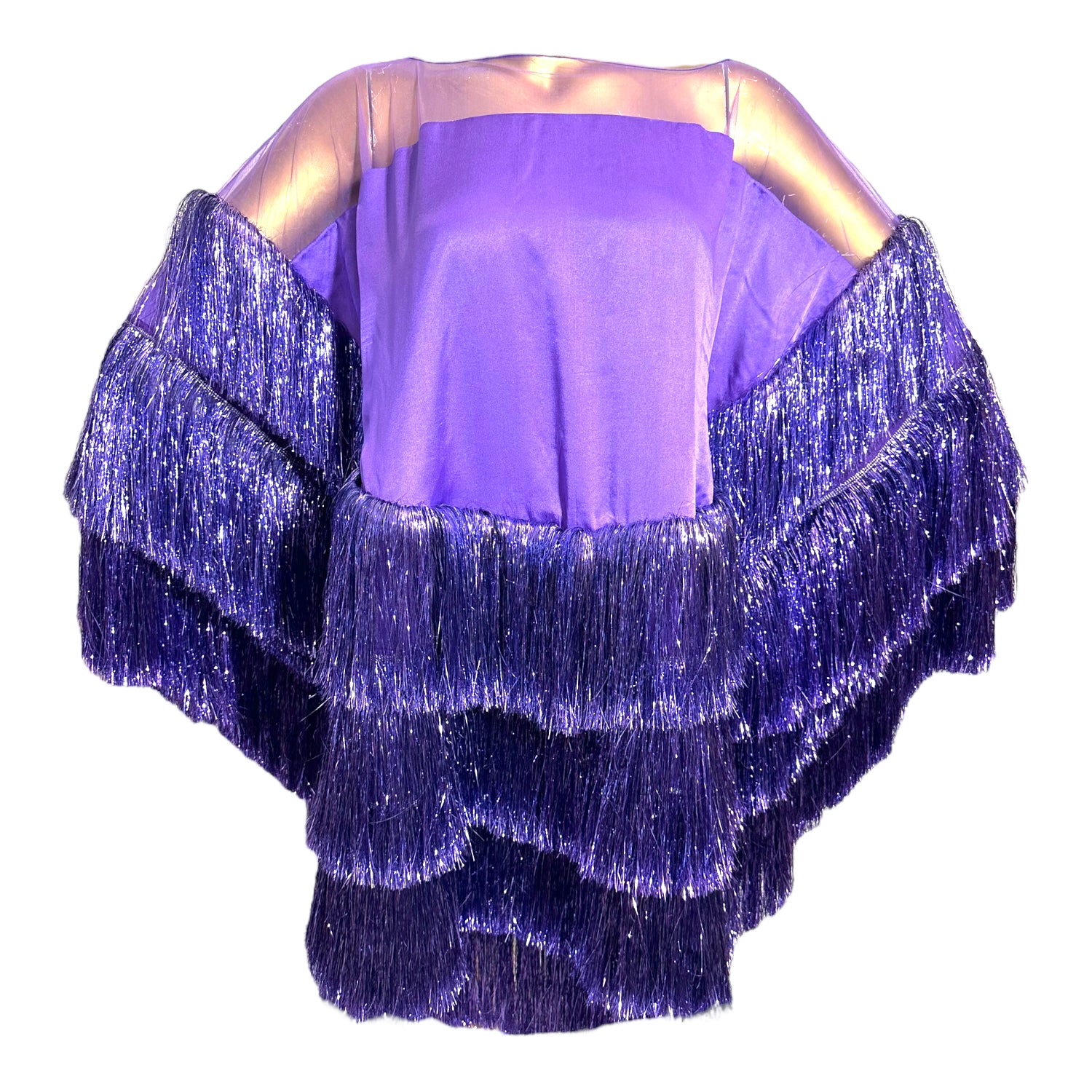 Women’s Pink / Purple Luxe Backless Violet Frou Dress One Size Julia Clancey