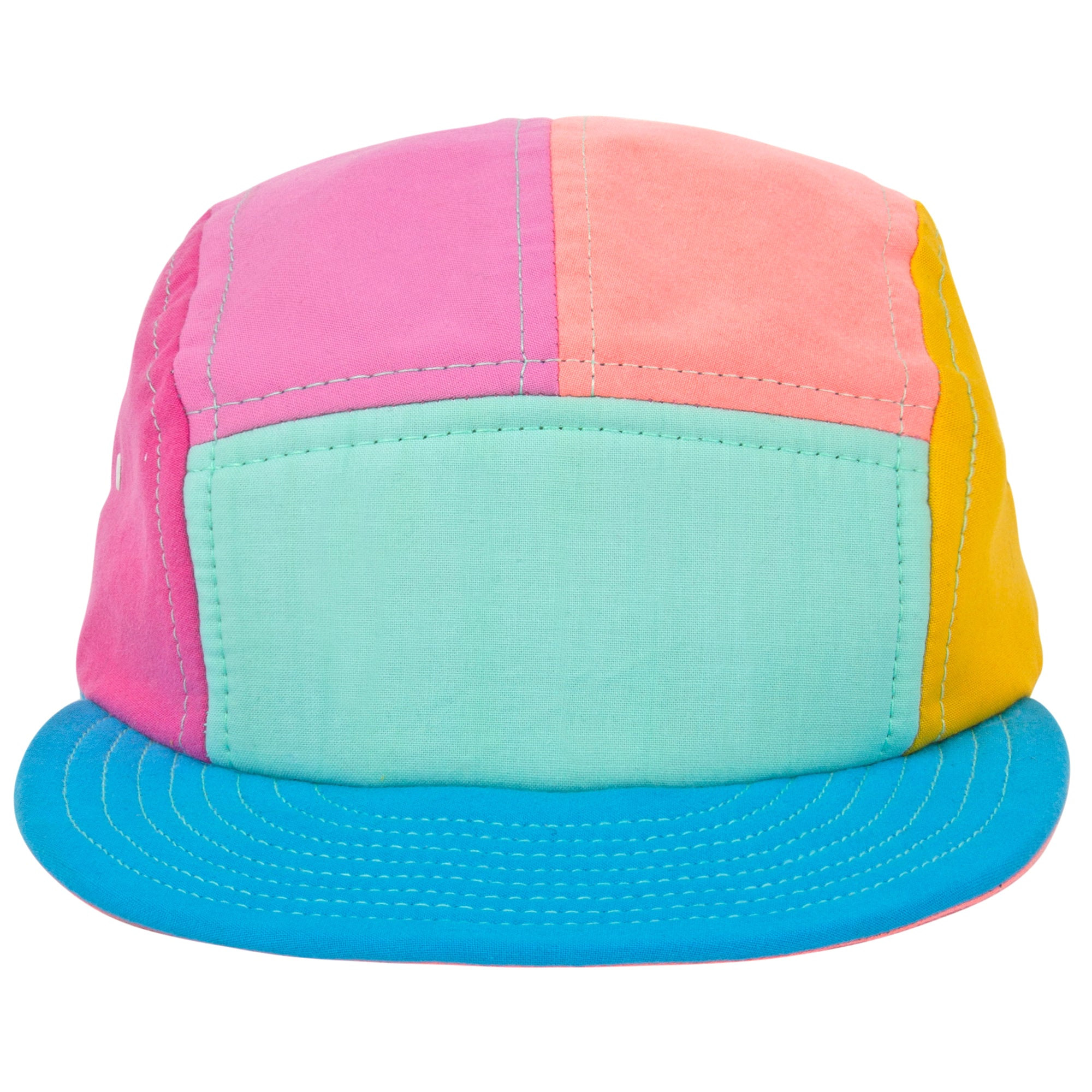Mokuyobi Women's Blue / Pink / Purple Spectrum Five Panel Hat In Blue/pink/purple
