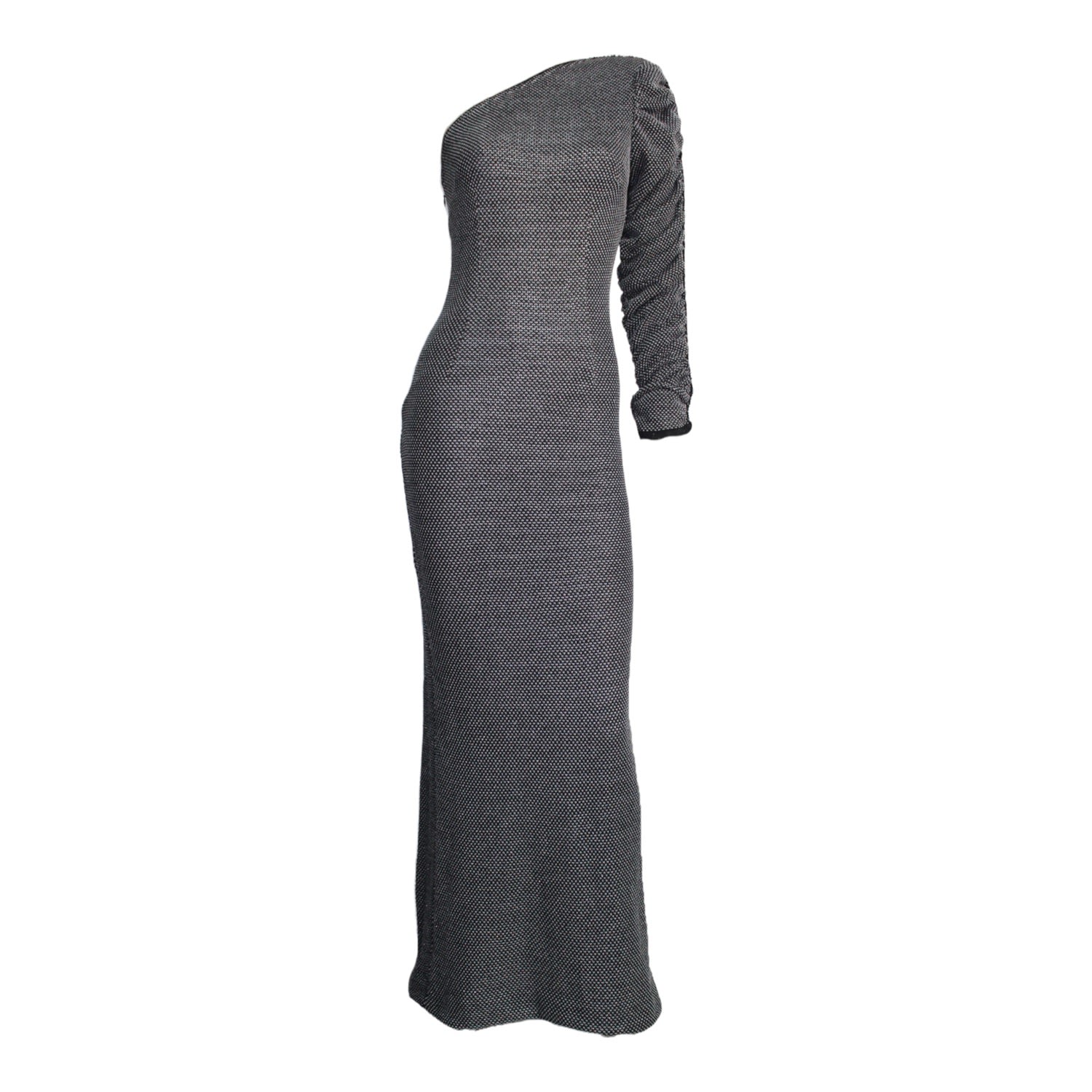 Women’s Grey / Black Callisto Gown Small Maria Aristidou