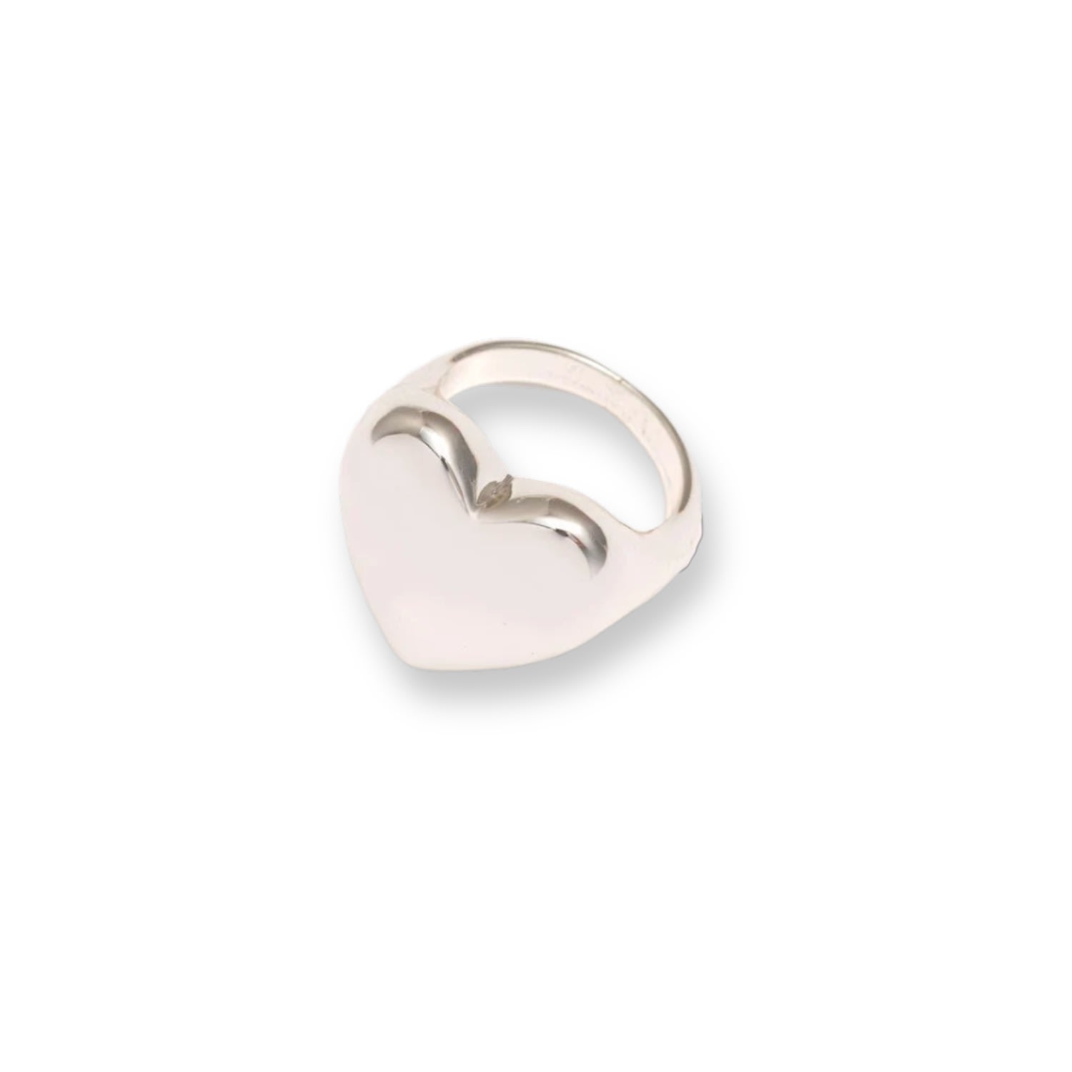 Mademoiselle Jules Women's Heart On My Sleeve Ring - Silver