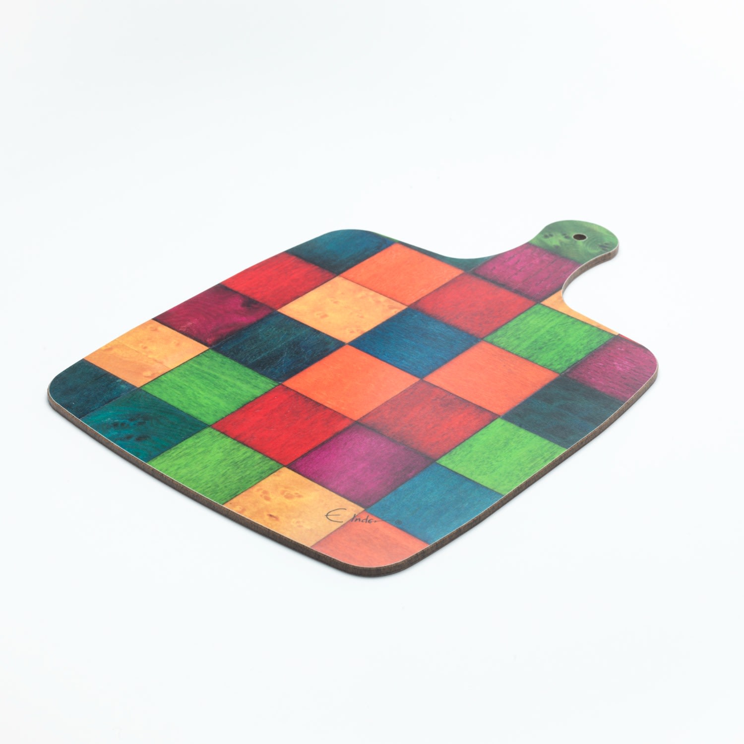 Two Chopping Board Paddles In Colours Of The Rainbow. One Standard And One Small. They Will Brighten Any Kitchen. Gift For The Cook. E. Inder Designs
