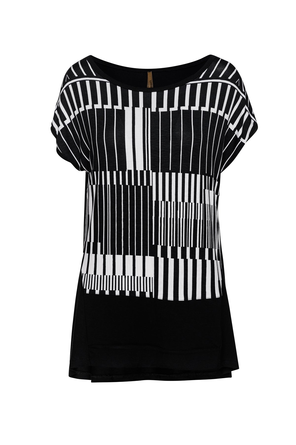 Conquista Women's Print Sleeveless Top In Black By  Fashion In Black