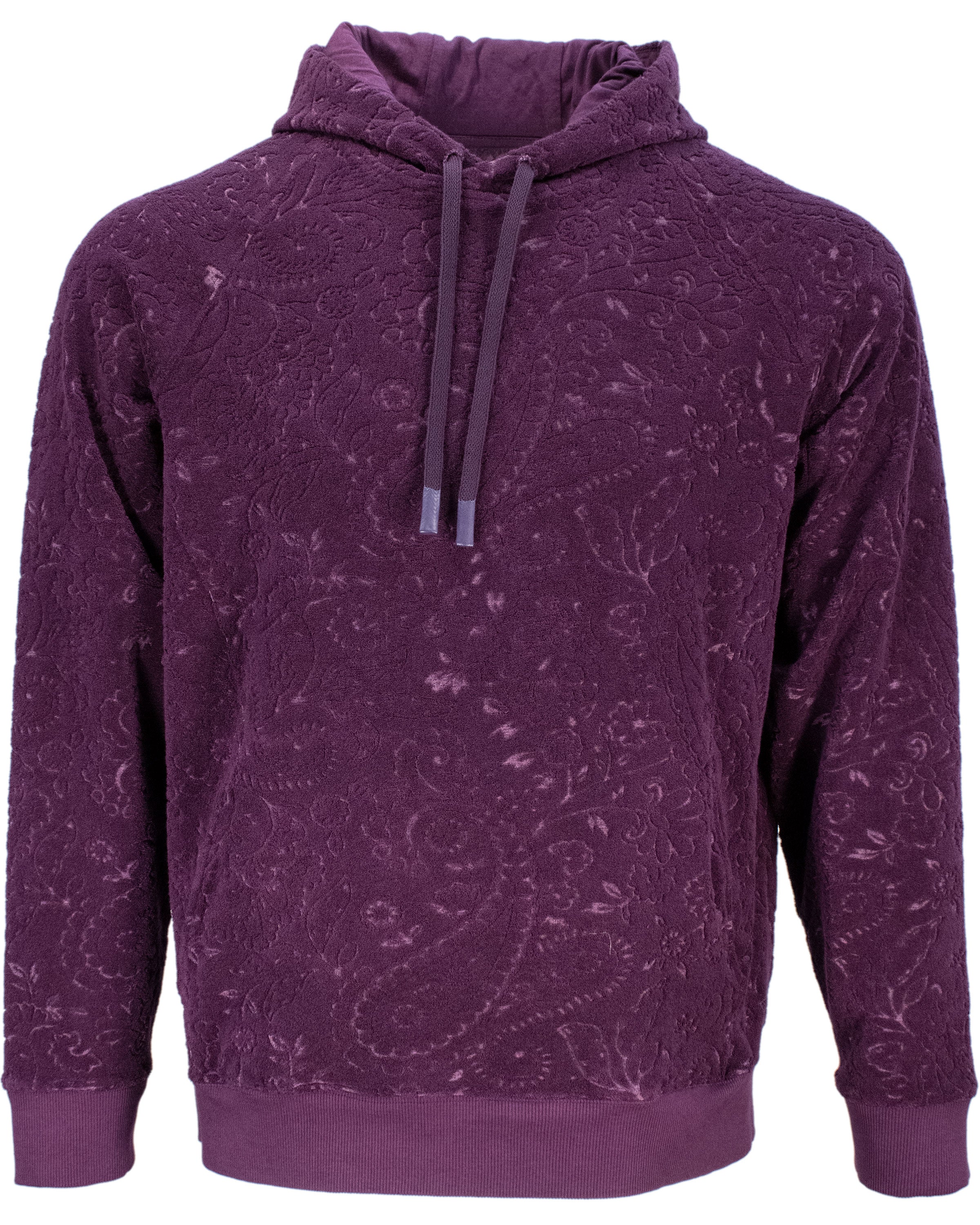 Pink / Purple Howard Towel Hoodie - Plum Extra Small Lords of Harlech