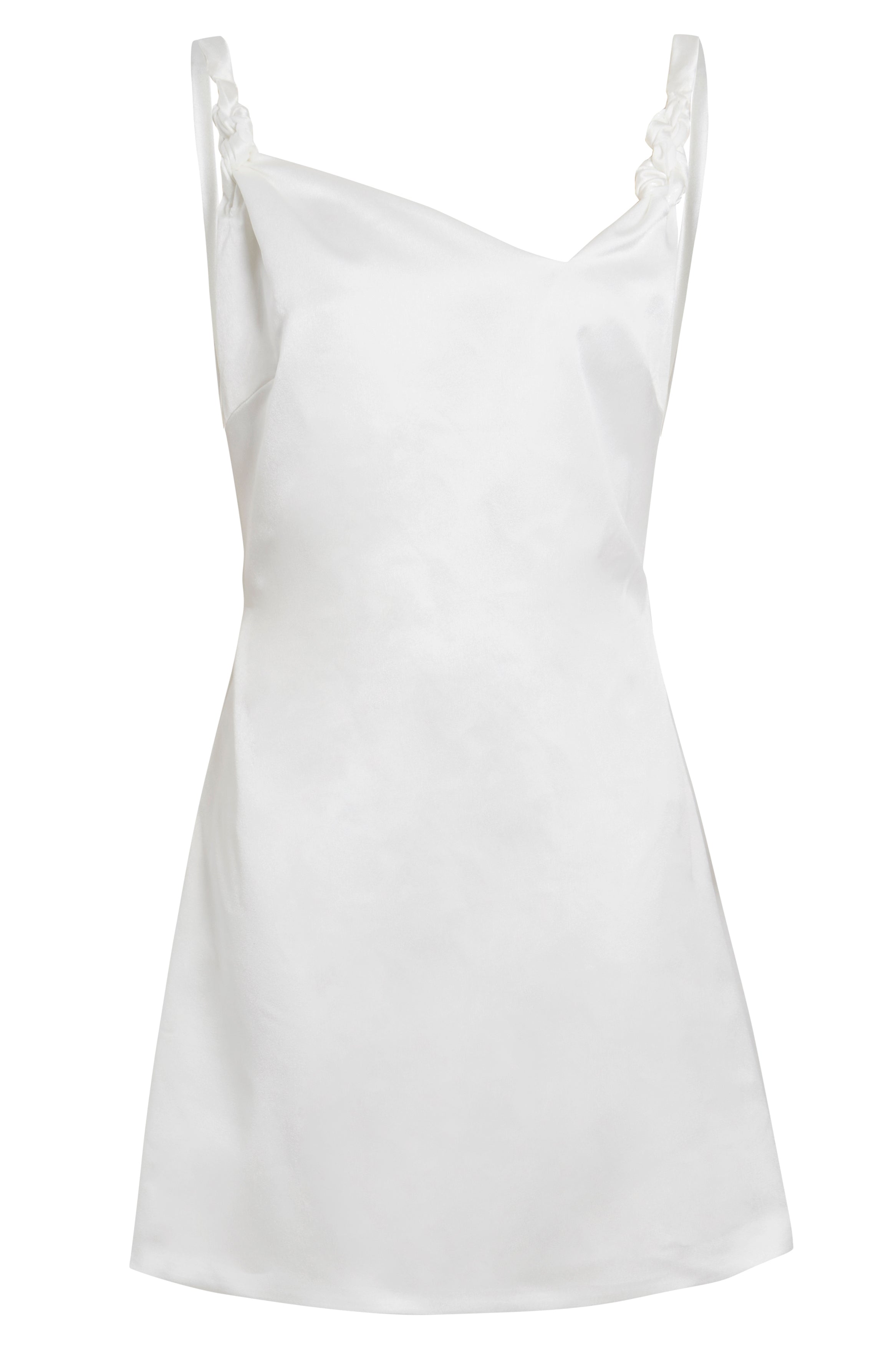 Sarvin Women's White A-line Mini Slip Dress In White