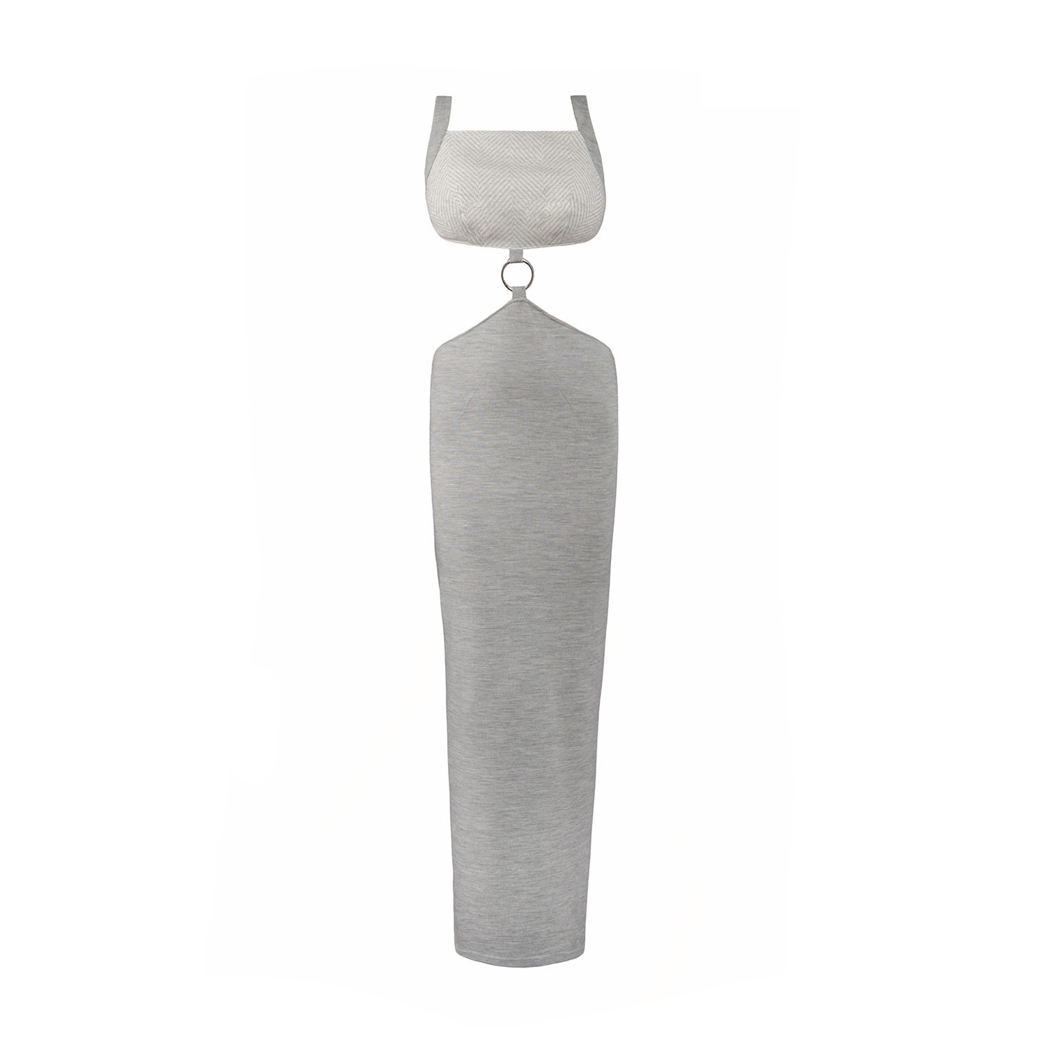 Vestiaire D'un Oiseau Libre Women's Grey Open-back Dress In Grey