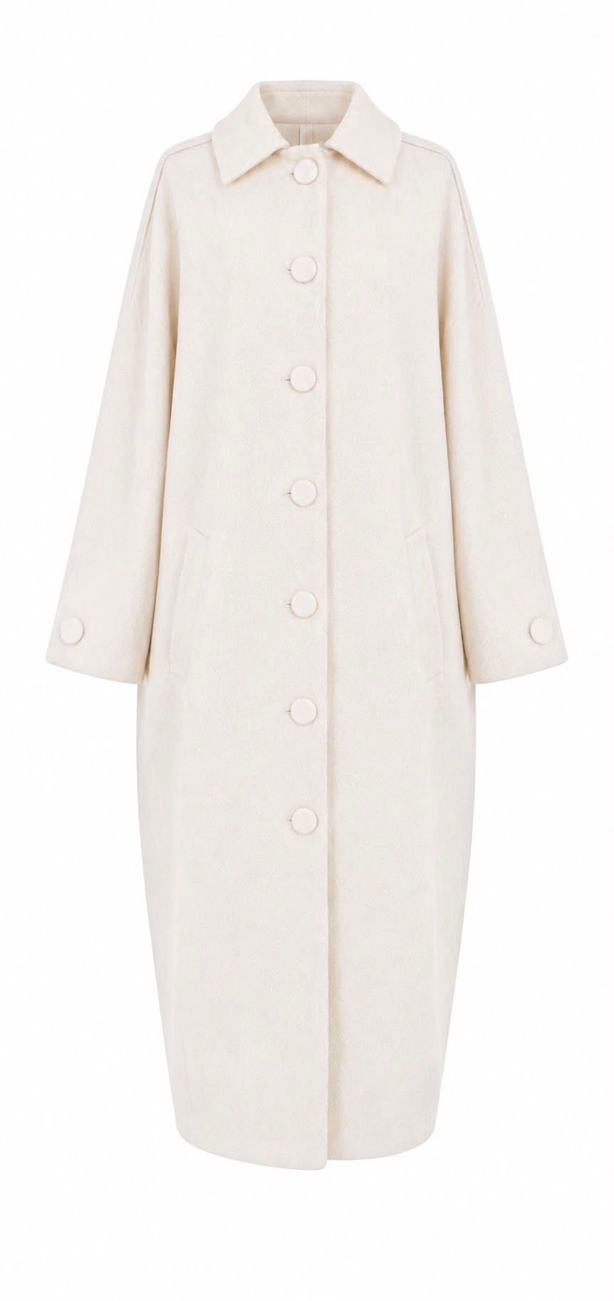 Mood Swings Women's White Perla Forma Coats