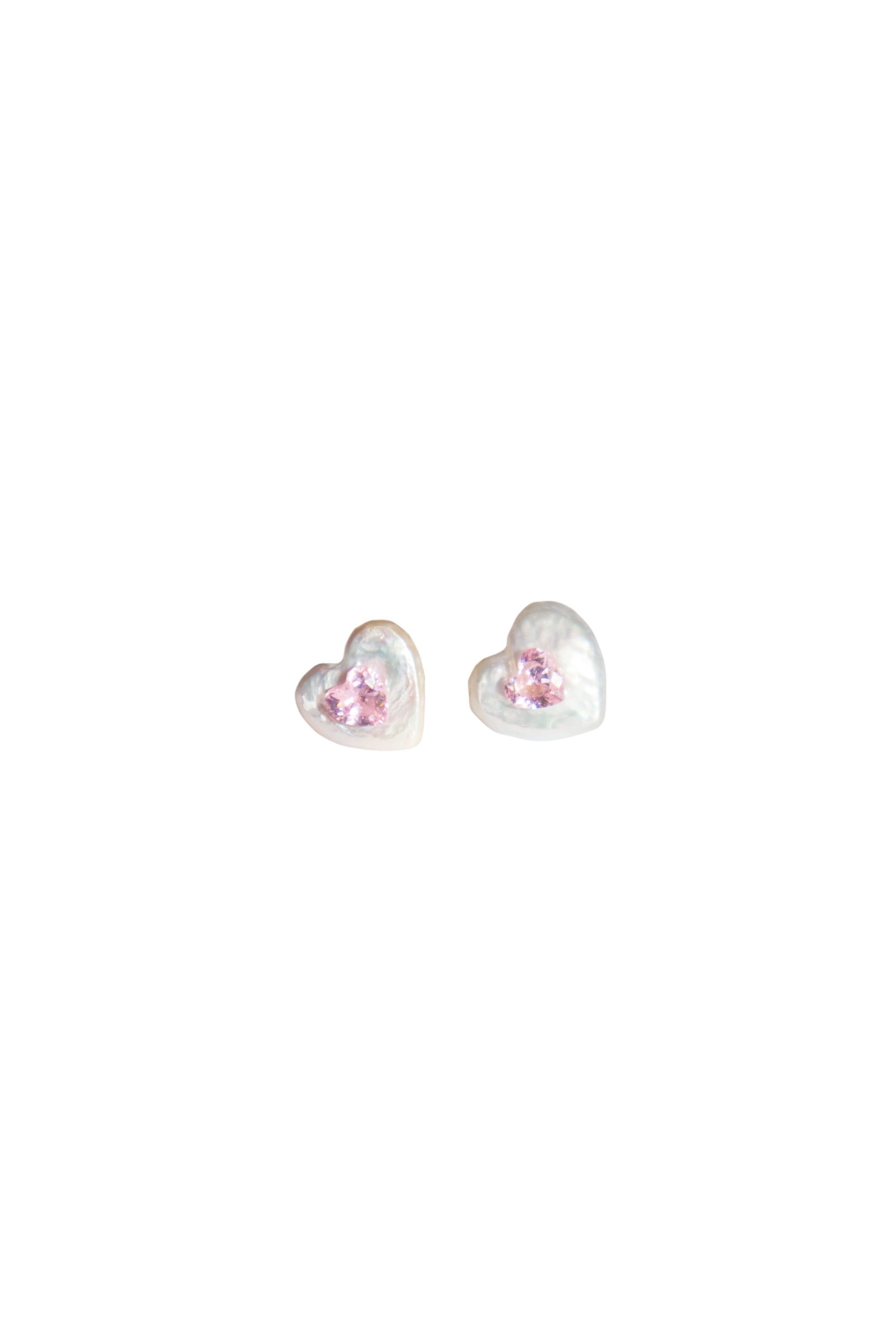 Women’s Pink / Purple Elizabeth Heart Shaped Baroque Pearl Earrings Seree