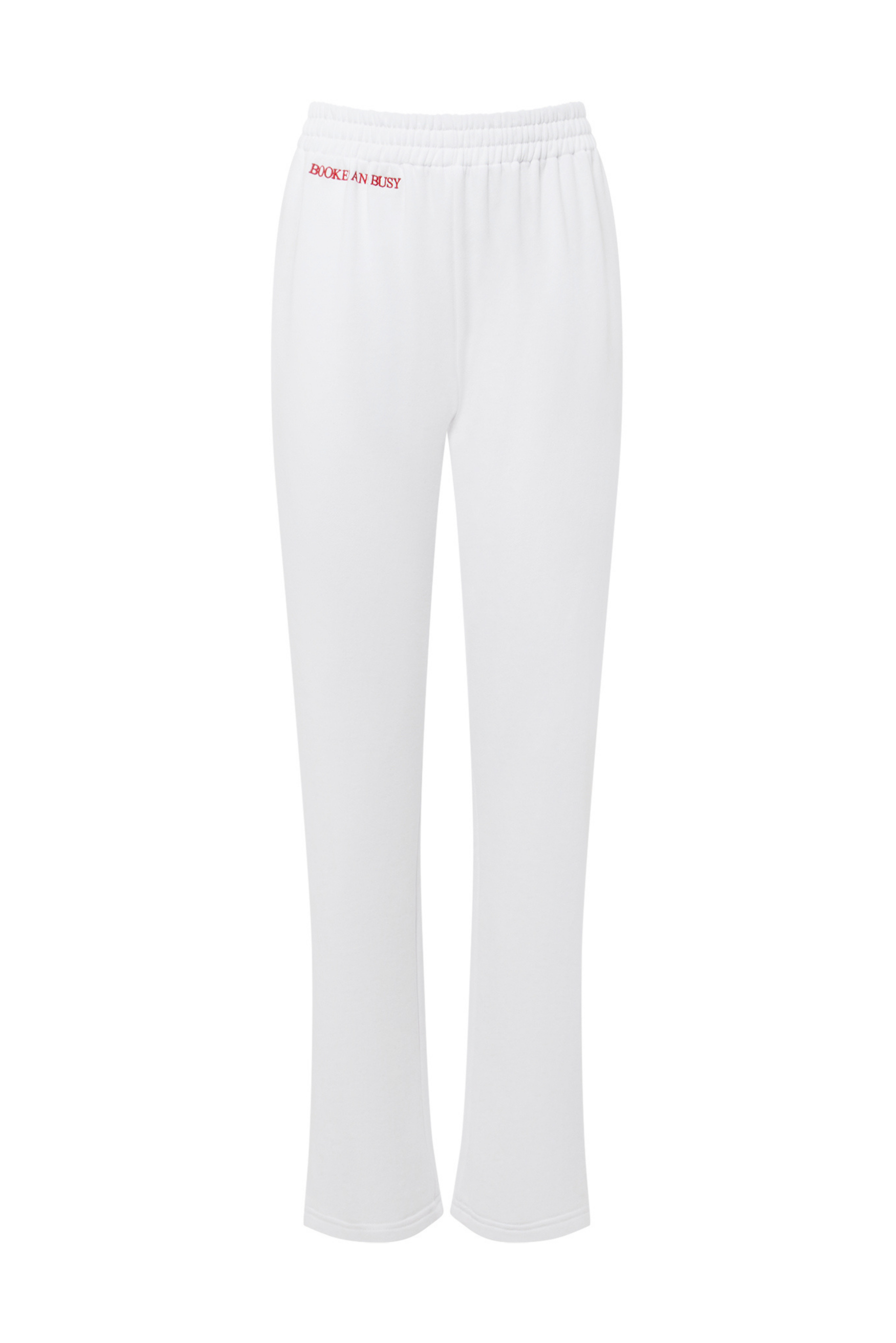 Gergana Ivanova Women's White Booked & Busy Joggers In White