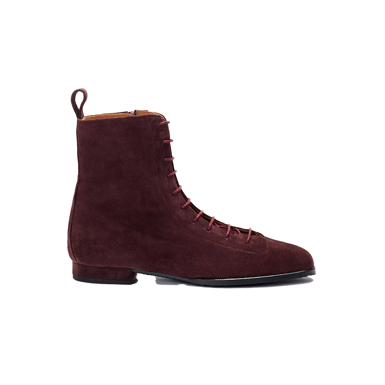 Naguisa Women's Purple  Ankle Boots - Esha Eggplant In Burgundy
