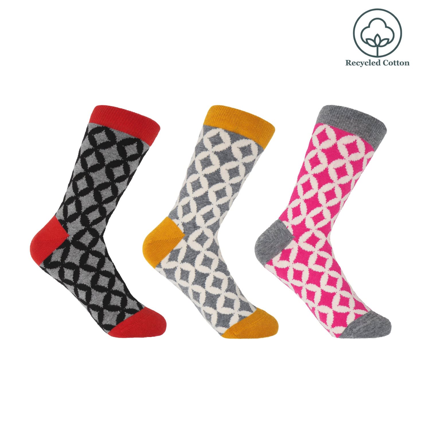 Peper Harow - Made In England Mosaic Recycled Women's Socks – Bundle