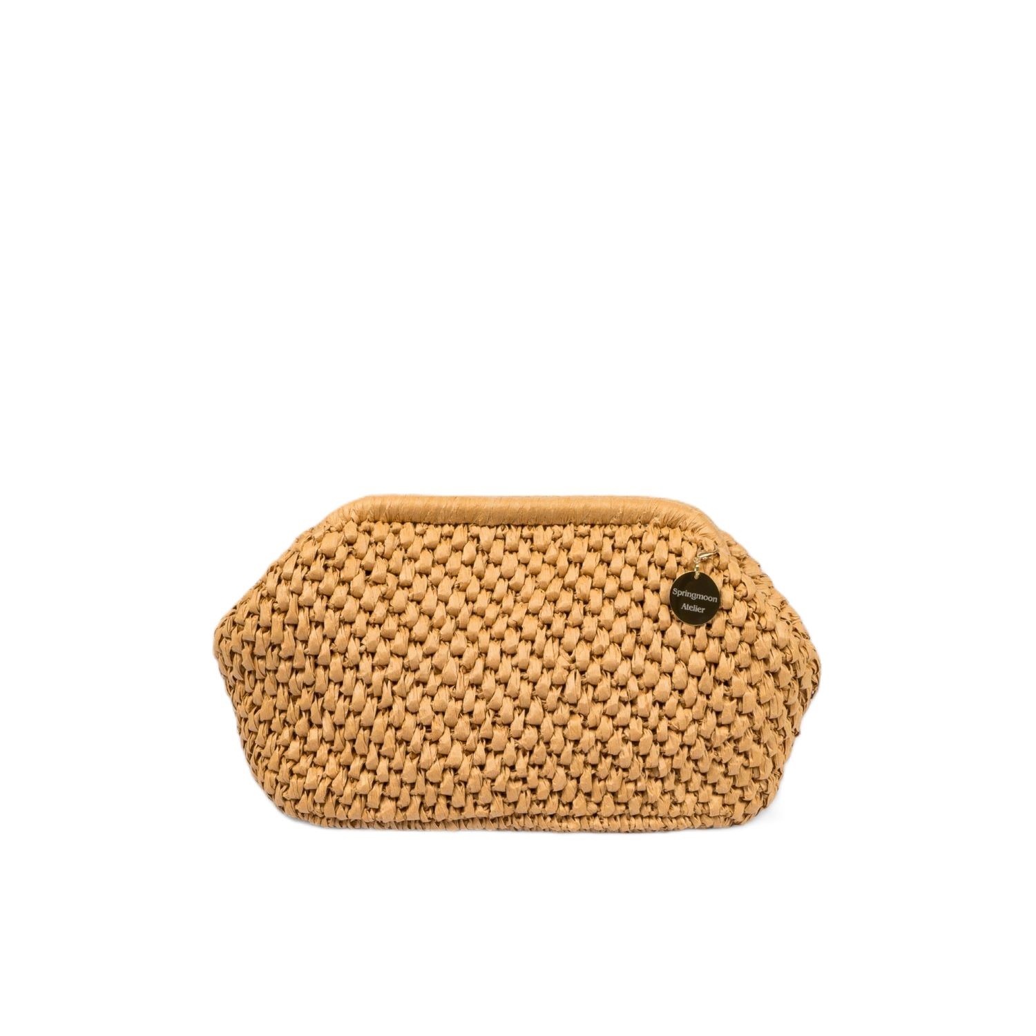 Springmoonatelier Women's Abudance Brown Raffia Handbag