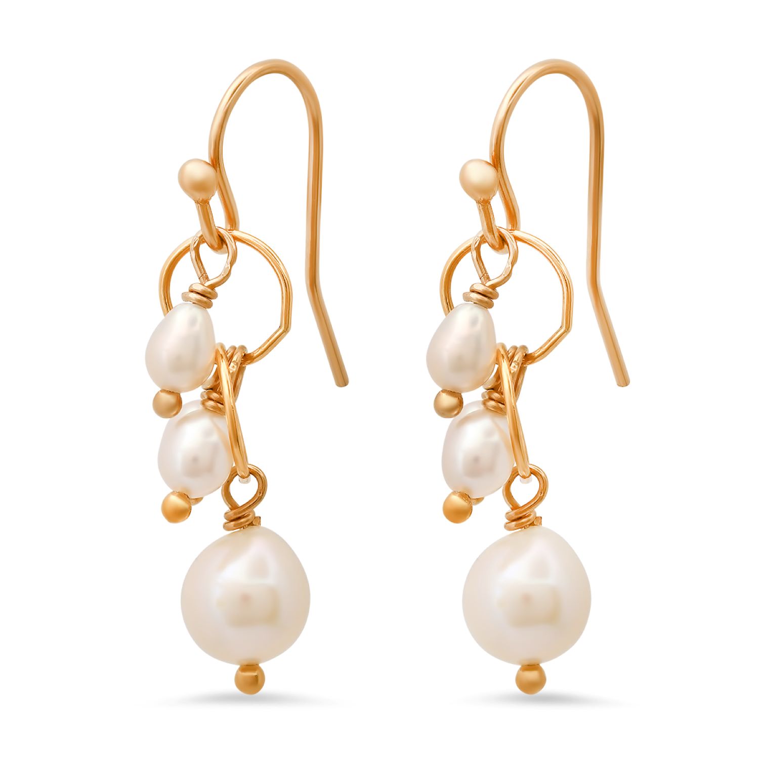 Soul Journey Jewelry Women's White Object Of Affection Pearl Earrings