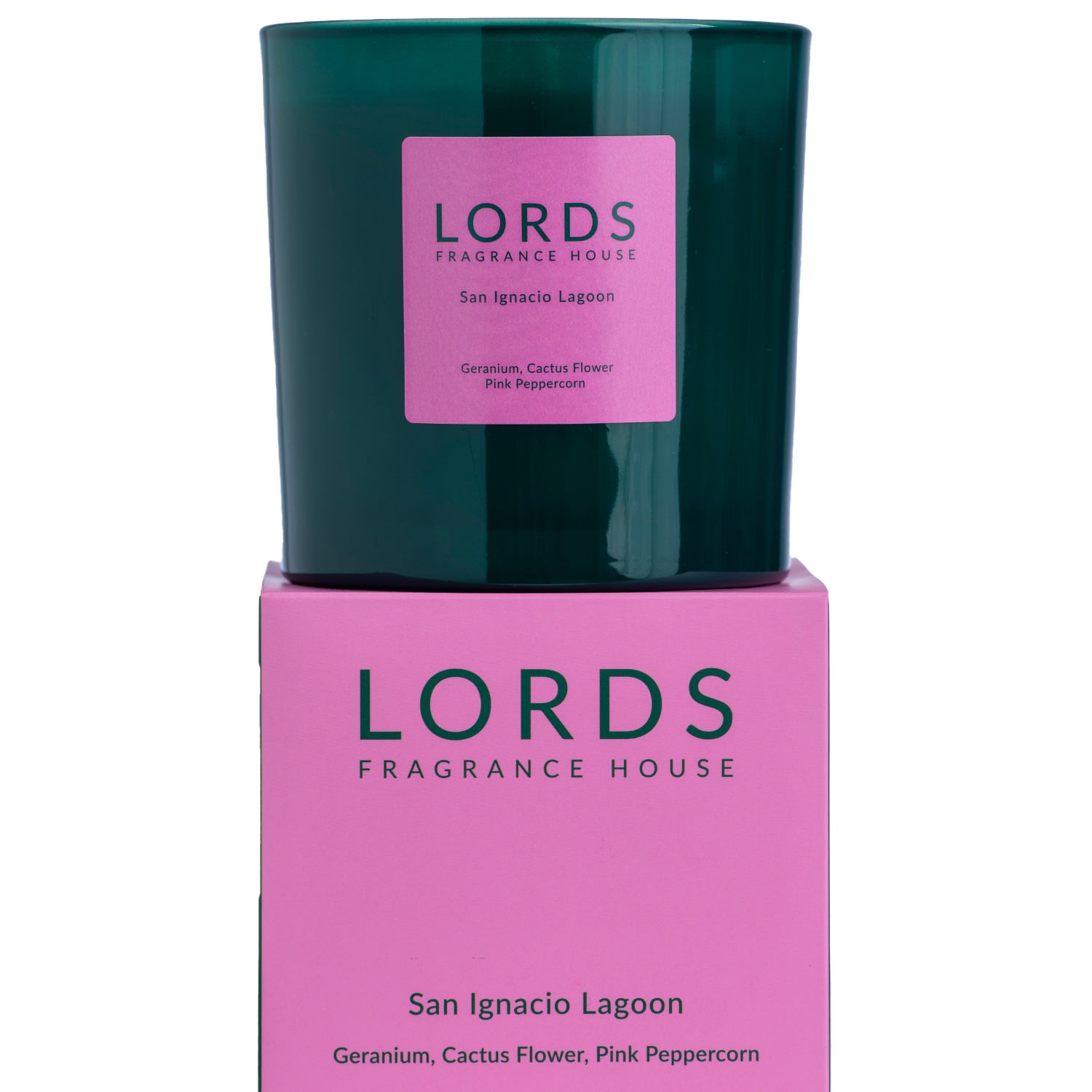 Green / Pink / Purple San Ignacio 3 Wick Candle Lords Fragrance House