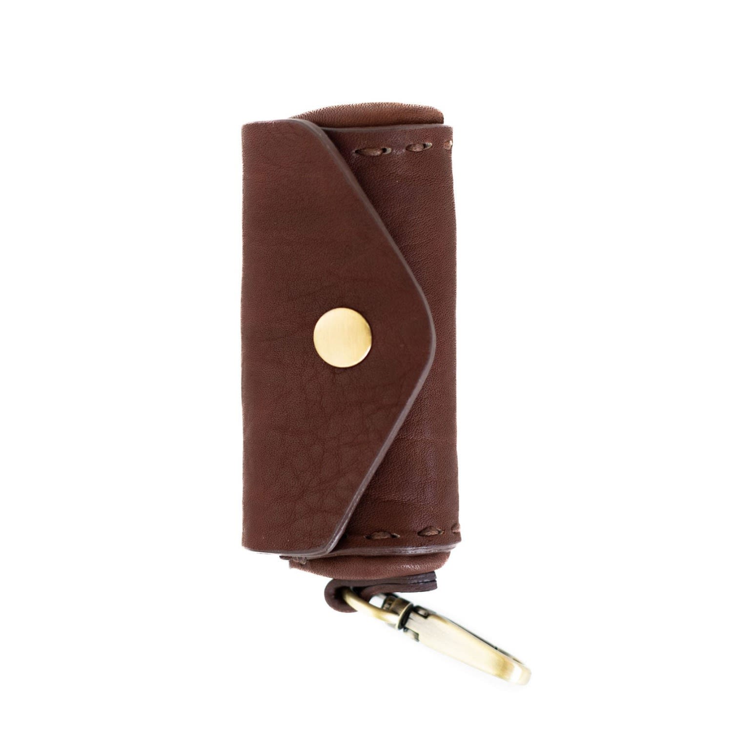 Black / Brown Gilda Lipstick Case - Walnut One Size Sapahn