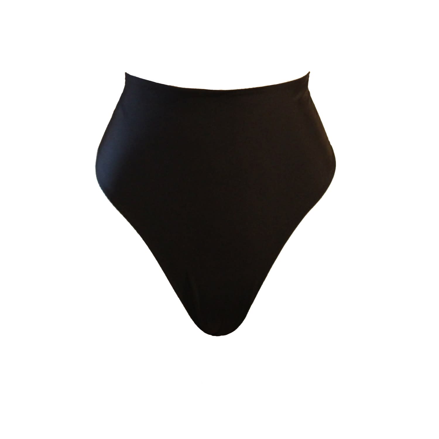 black and white high waisted bikini bottoms