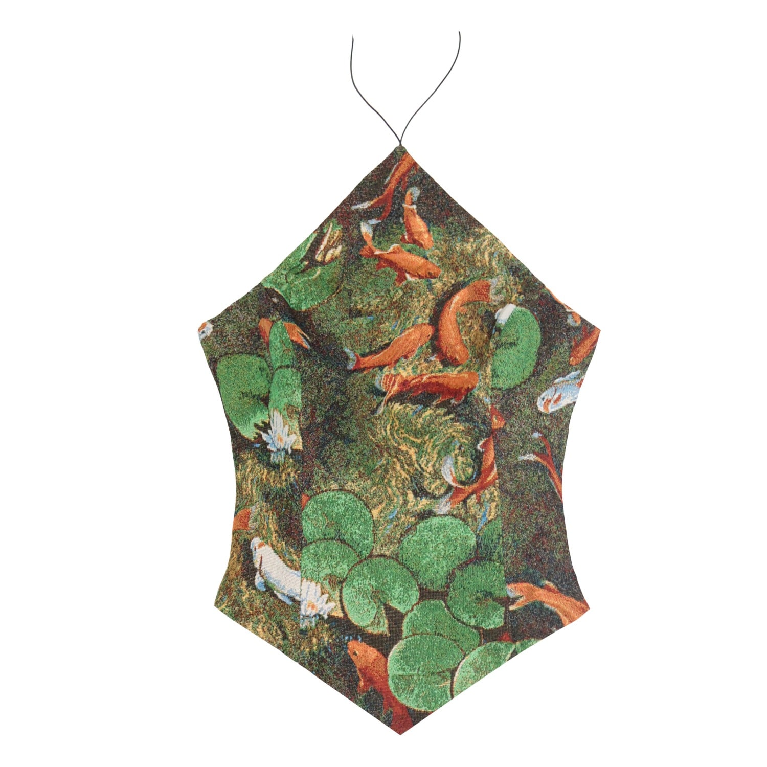 28natelier Women's Green / Orange The Koi Halter