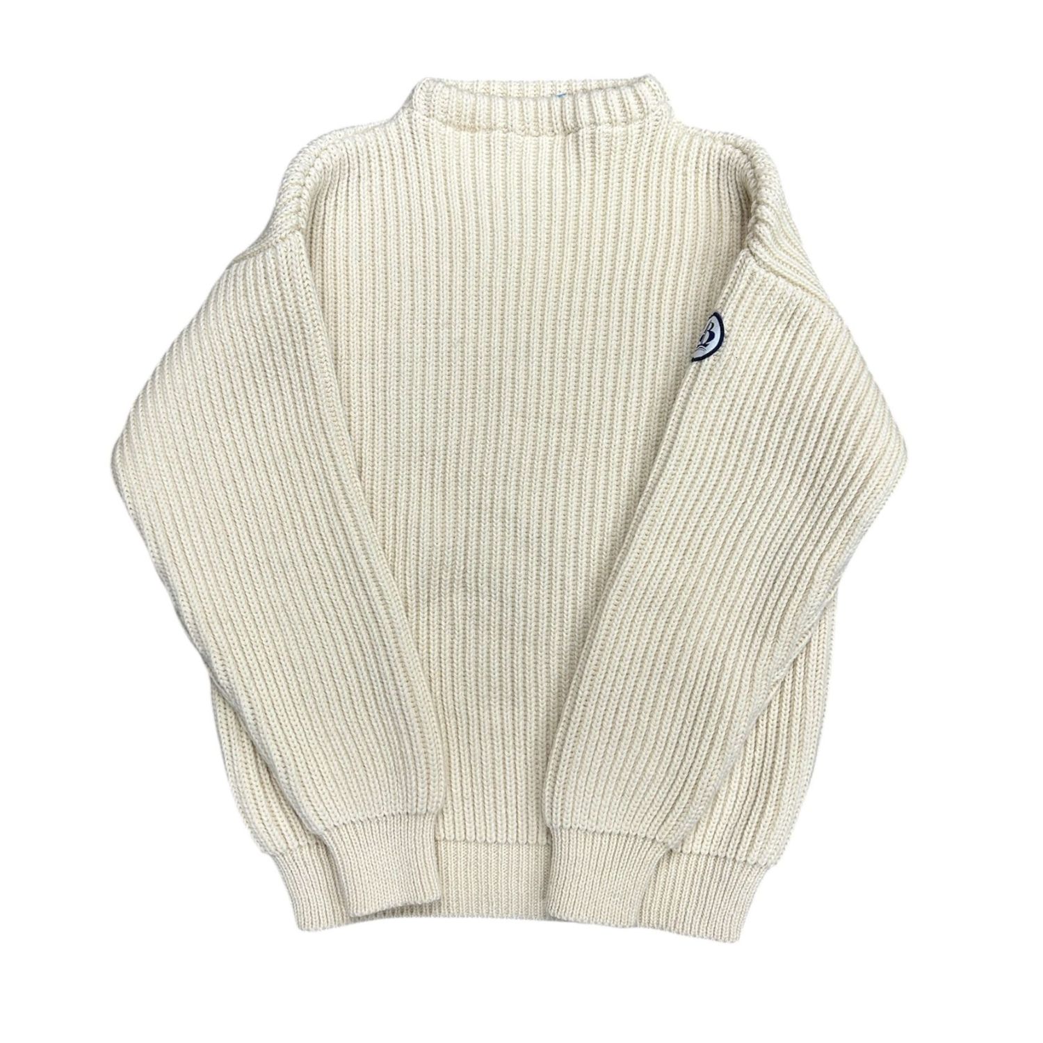 Arthur Beale Men's White  Erebus® Boat Neck Pullover - Ecru In White