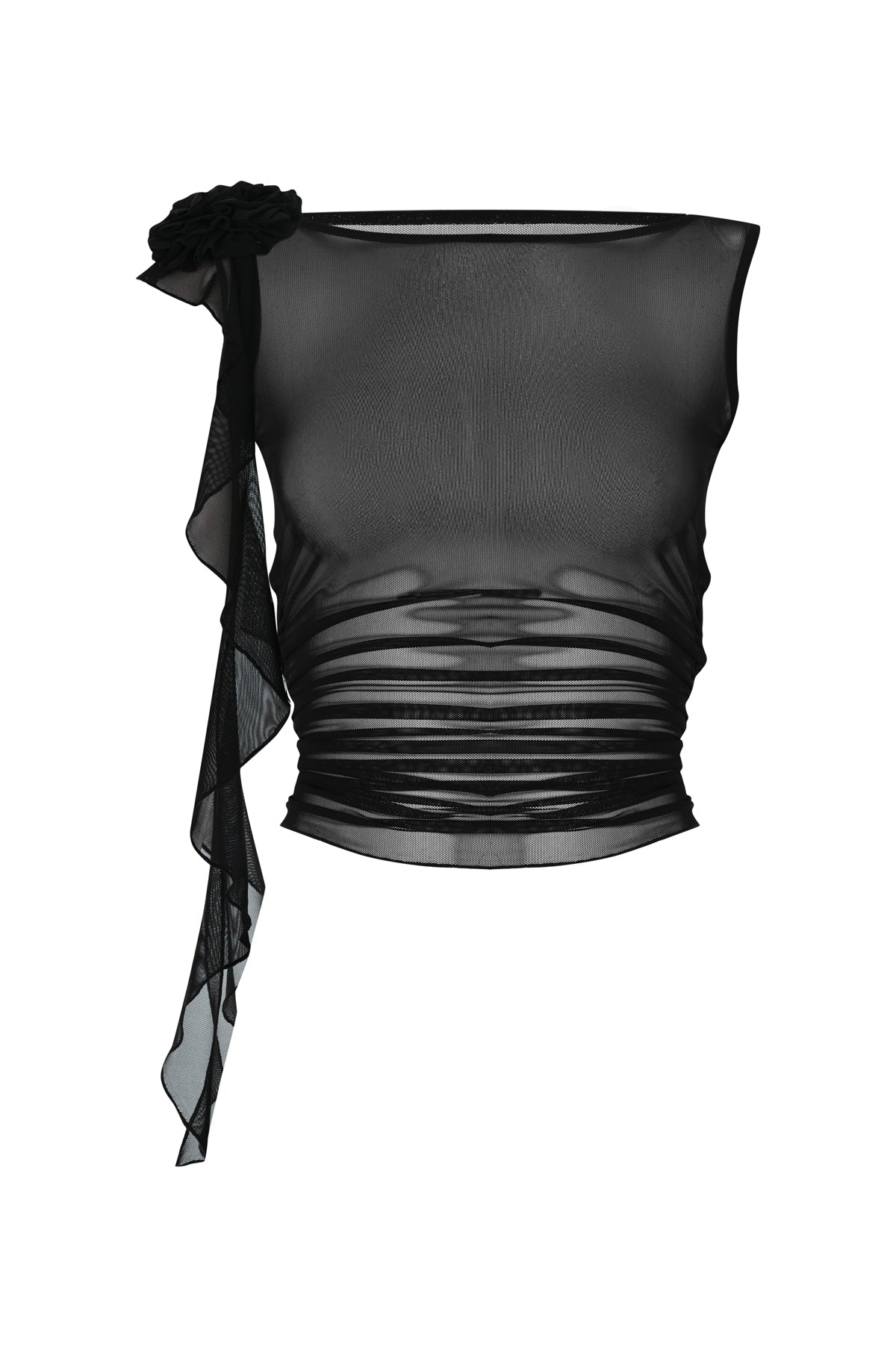 Khéla The Label Women's After Party Mesh Top In Black In Black
