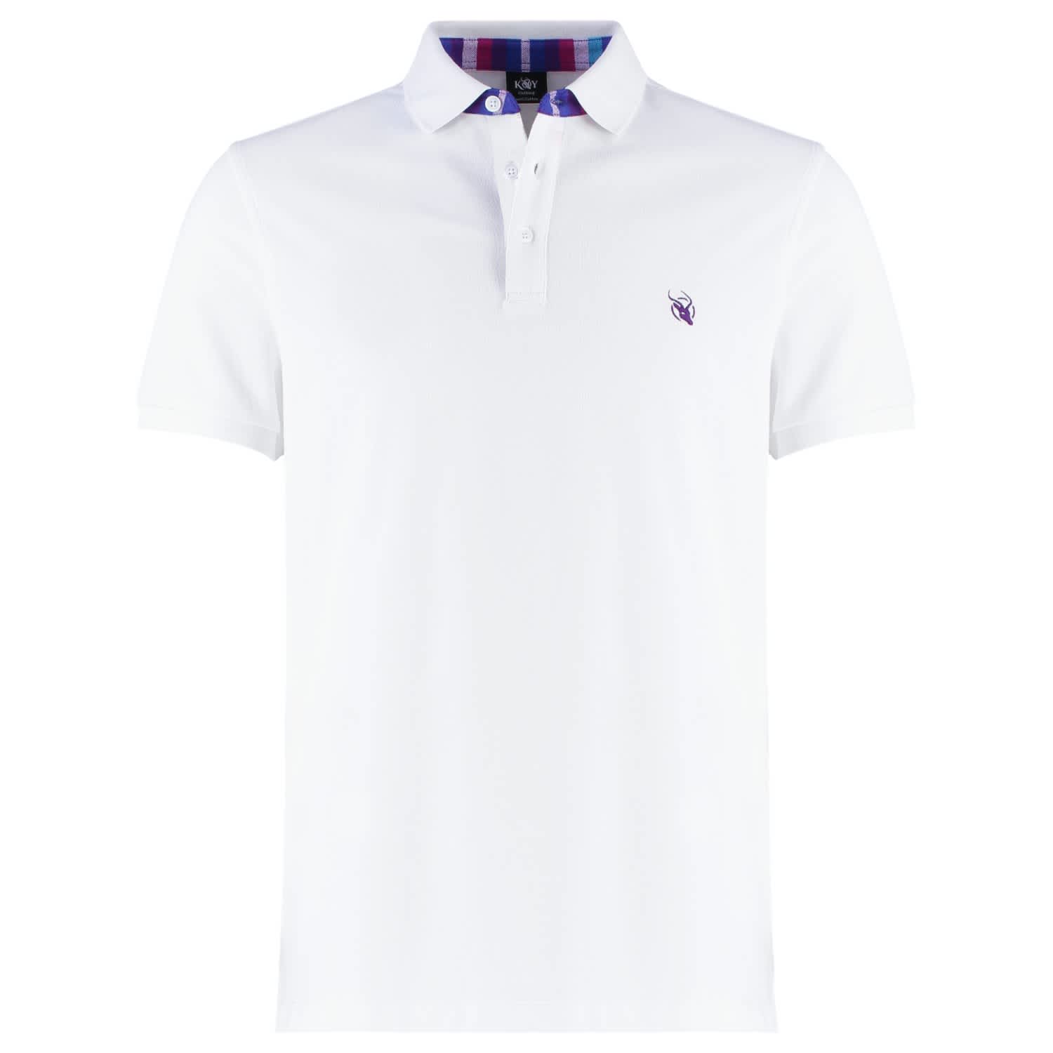black polo shirt with white trim