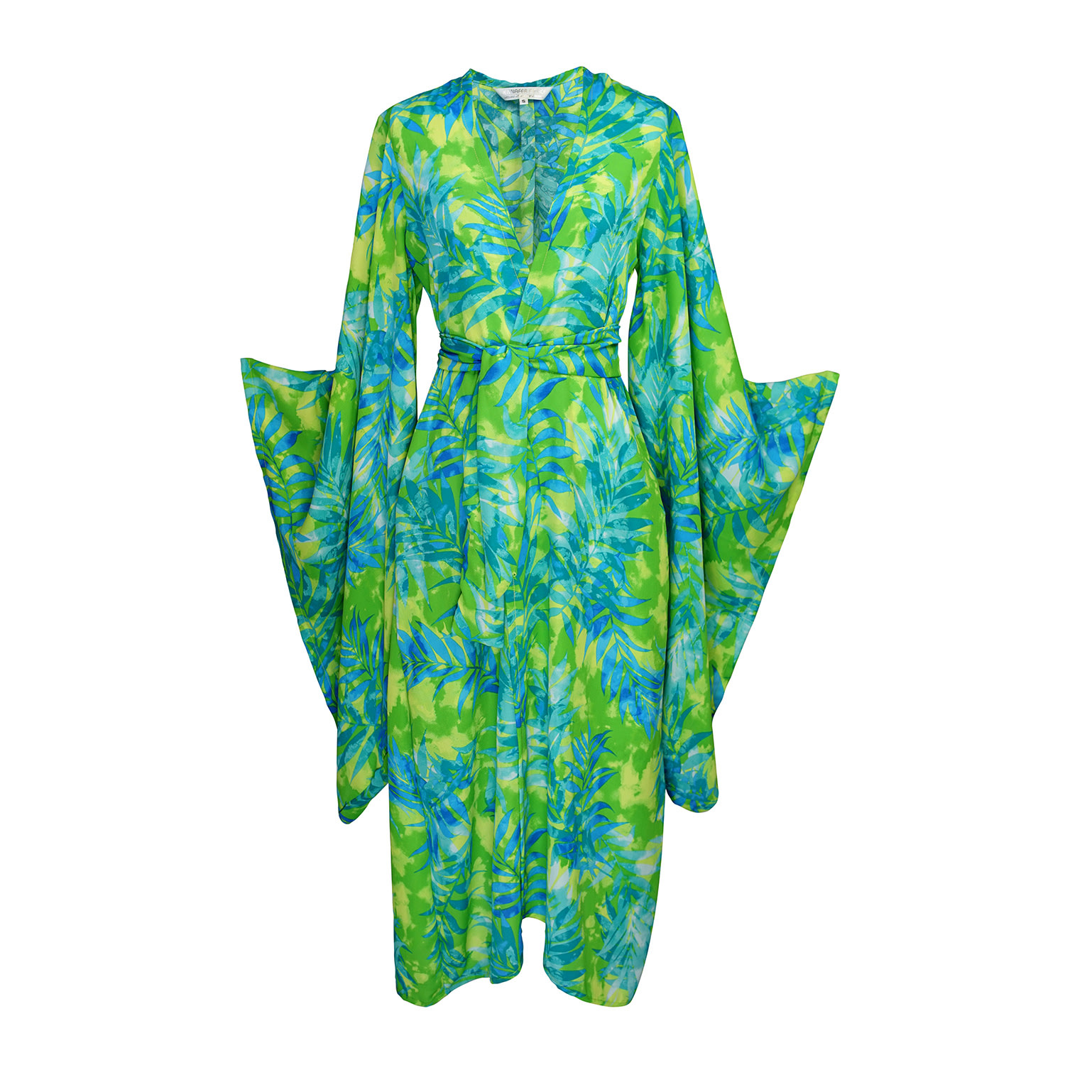 Jennafer Grace Women's Green / Blue Biscayne Kimono In Green/blue
