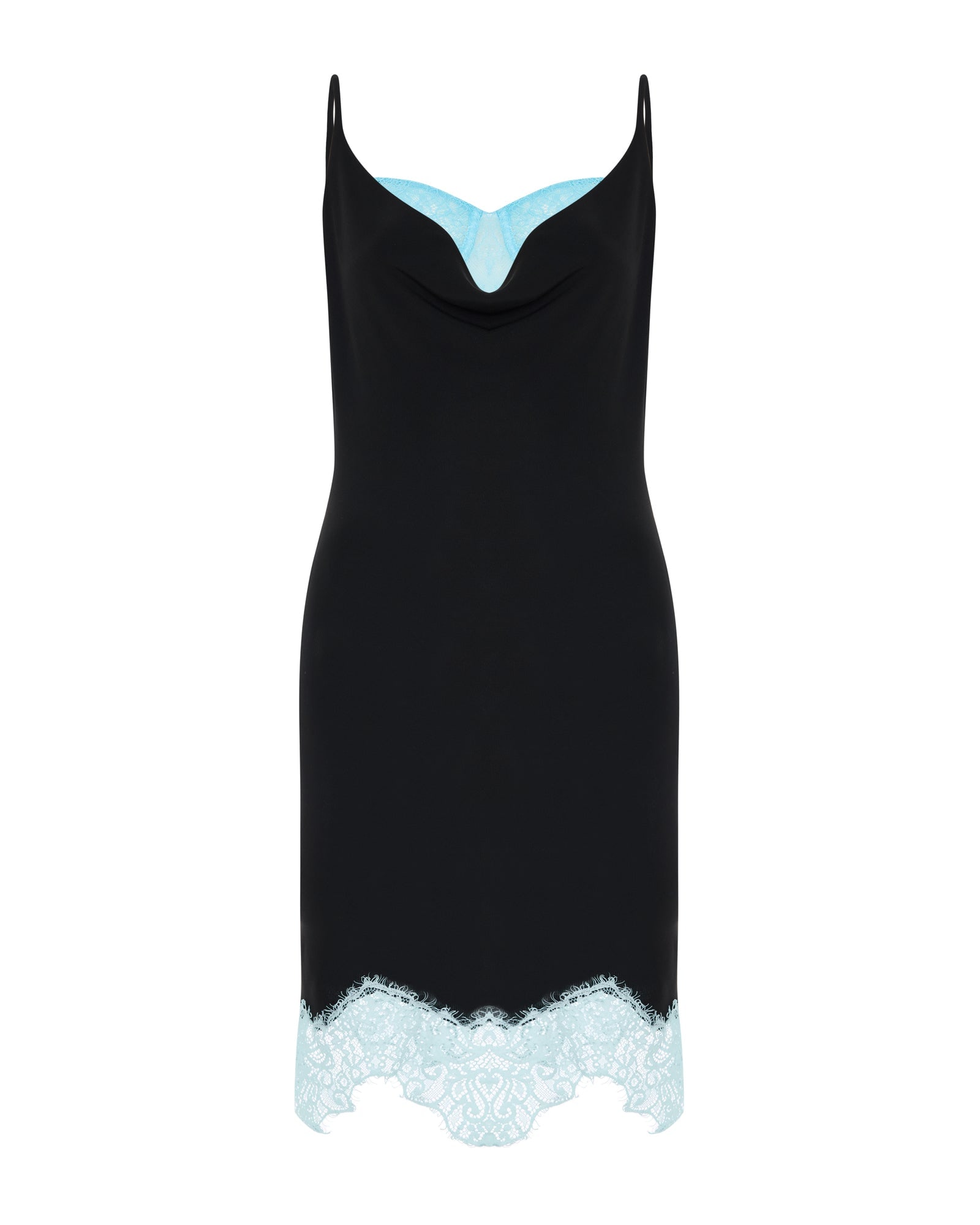 Maison Sél Women's Black / Blue Long Cèleste Dress – Black In Multi