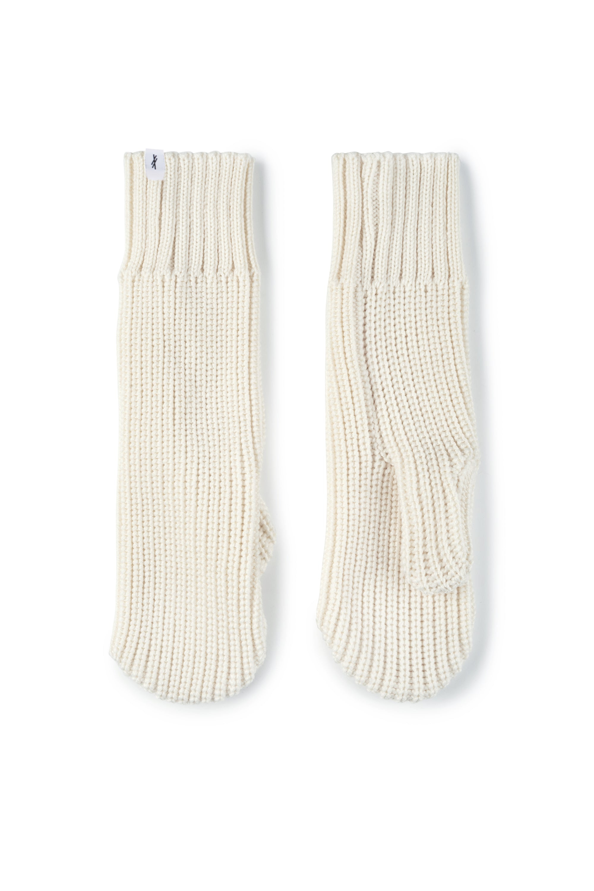 Salanida Women's Nonna 100% Merino Mittens White In White