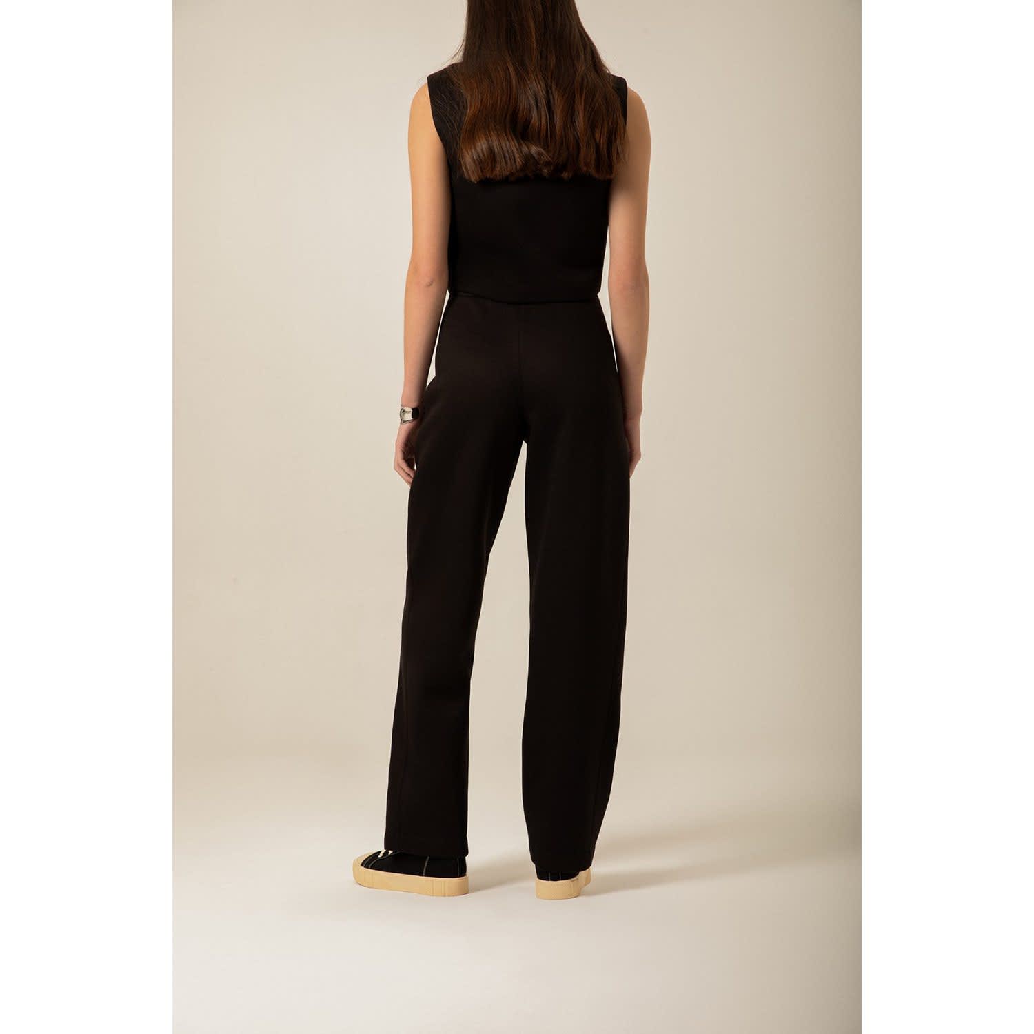 High-Waisted Wide Black Trousers, Rue Les Createurs