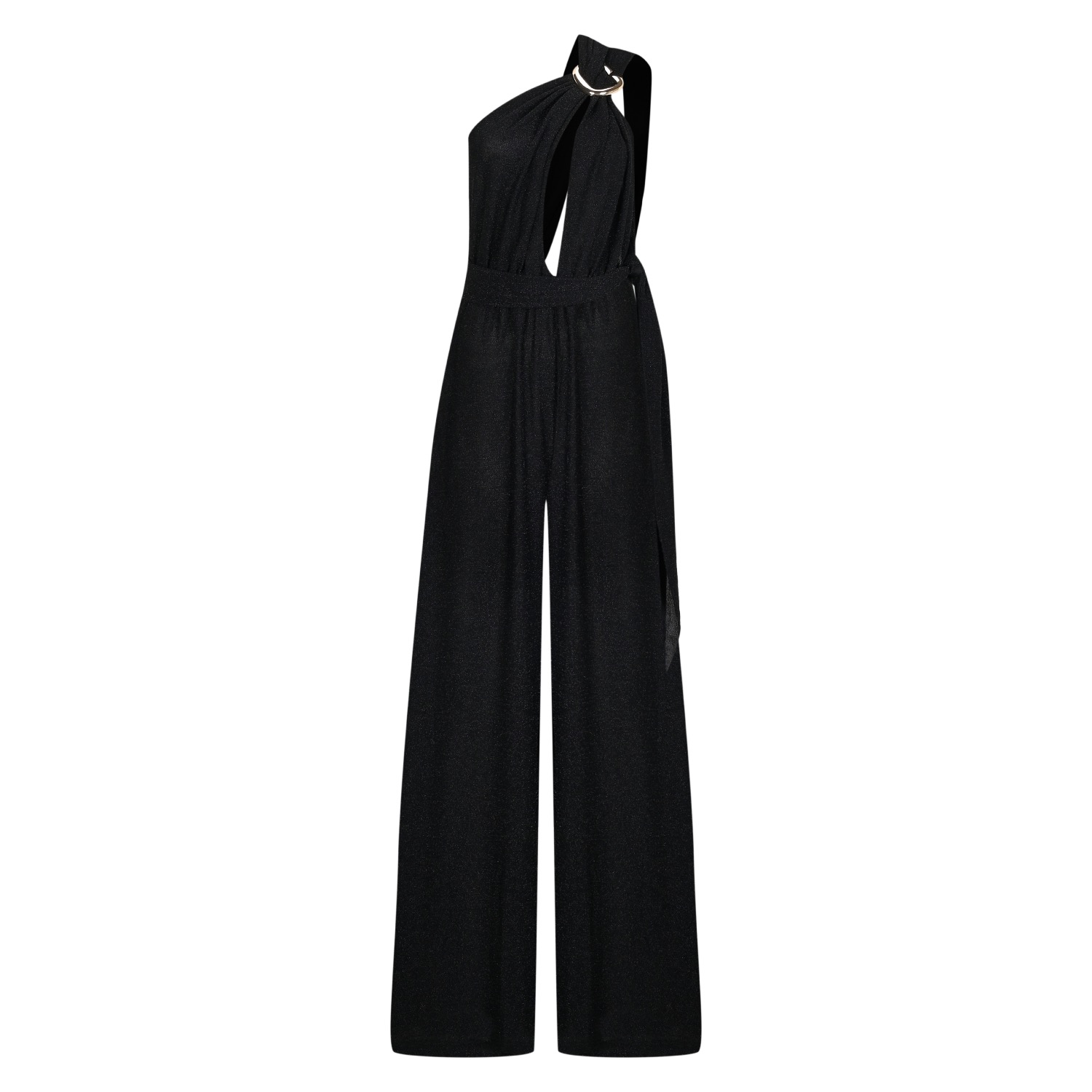 COLECCIÓN TANSU WOMEN'S NEW YORK ADJUSTABLE GLITTER BLACK JUMPSUIT