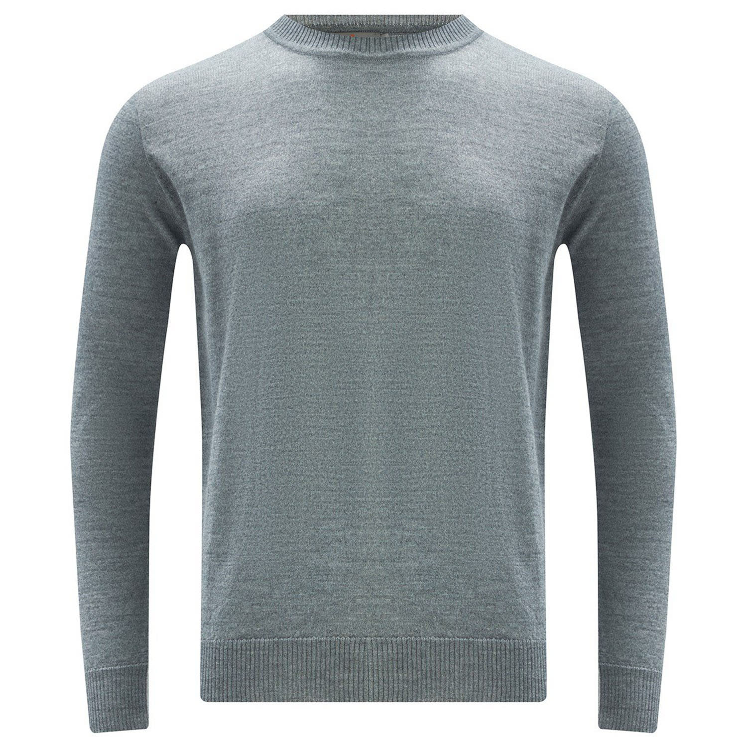 Peraluna Men's Basic Crew Neck Knitwear Pullover - Grey In Grey
