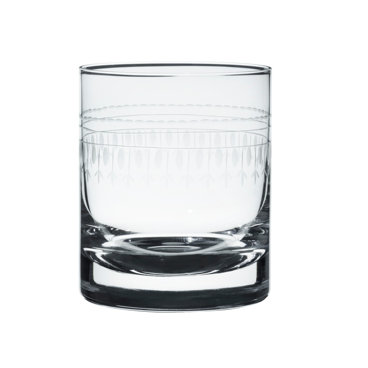 A Pair Of Whisky Glasses With Ovals Design The Vintage List