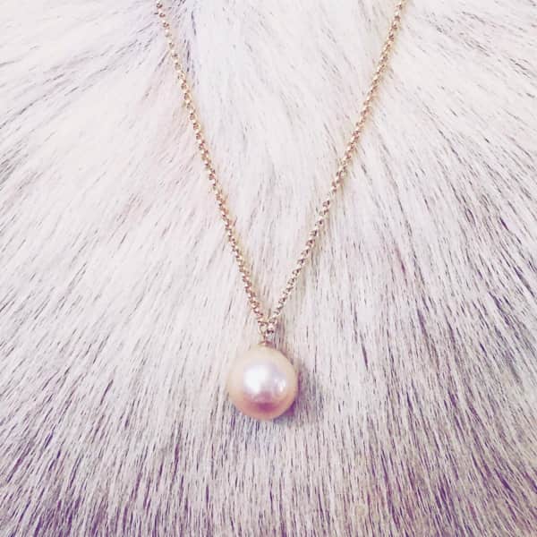 Ora Pearls Xxl Pinky Pearl Pendant Necklace Gold